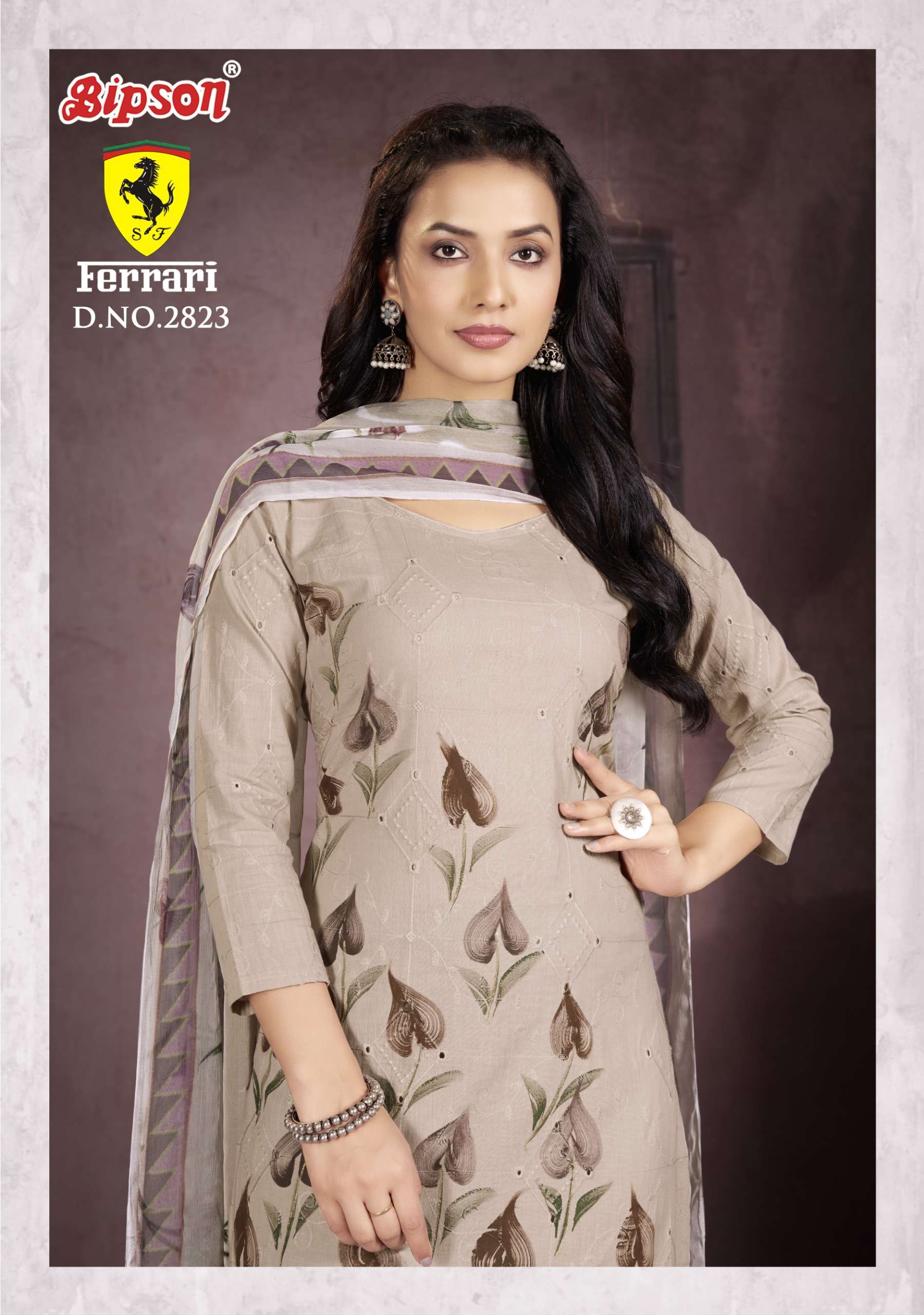ferrari 2823 by bipson prints pure cotton silk designer salwar kameez catalogue online surat gujarat 