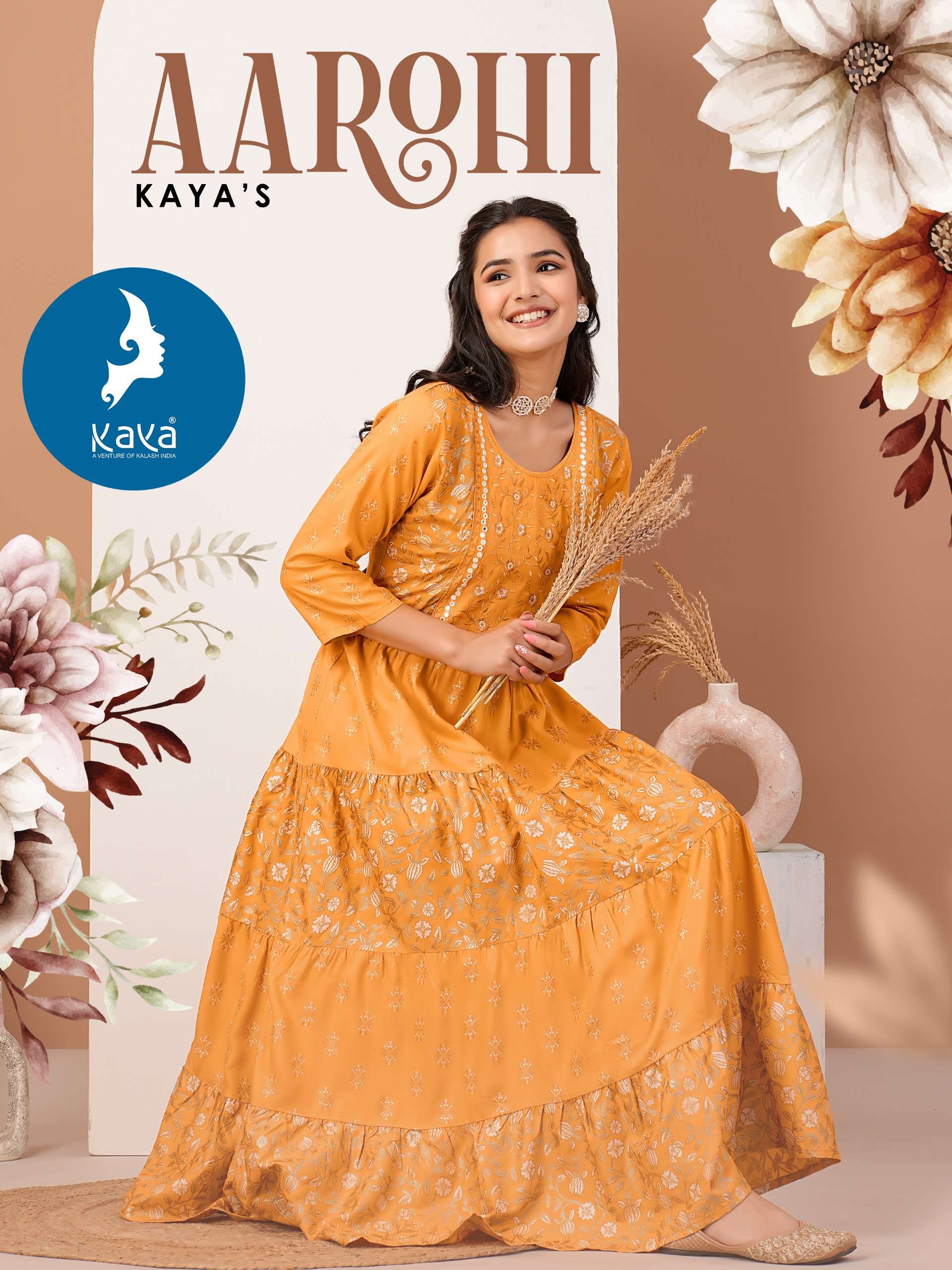 aarohi by kaya daily wear designer only tops latest catalogue design 2024