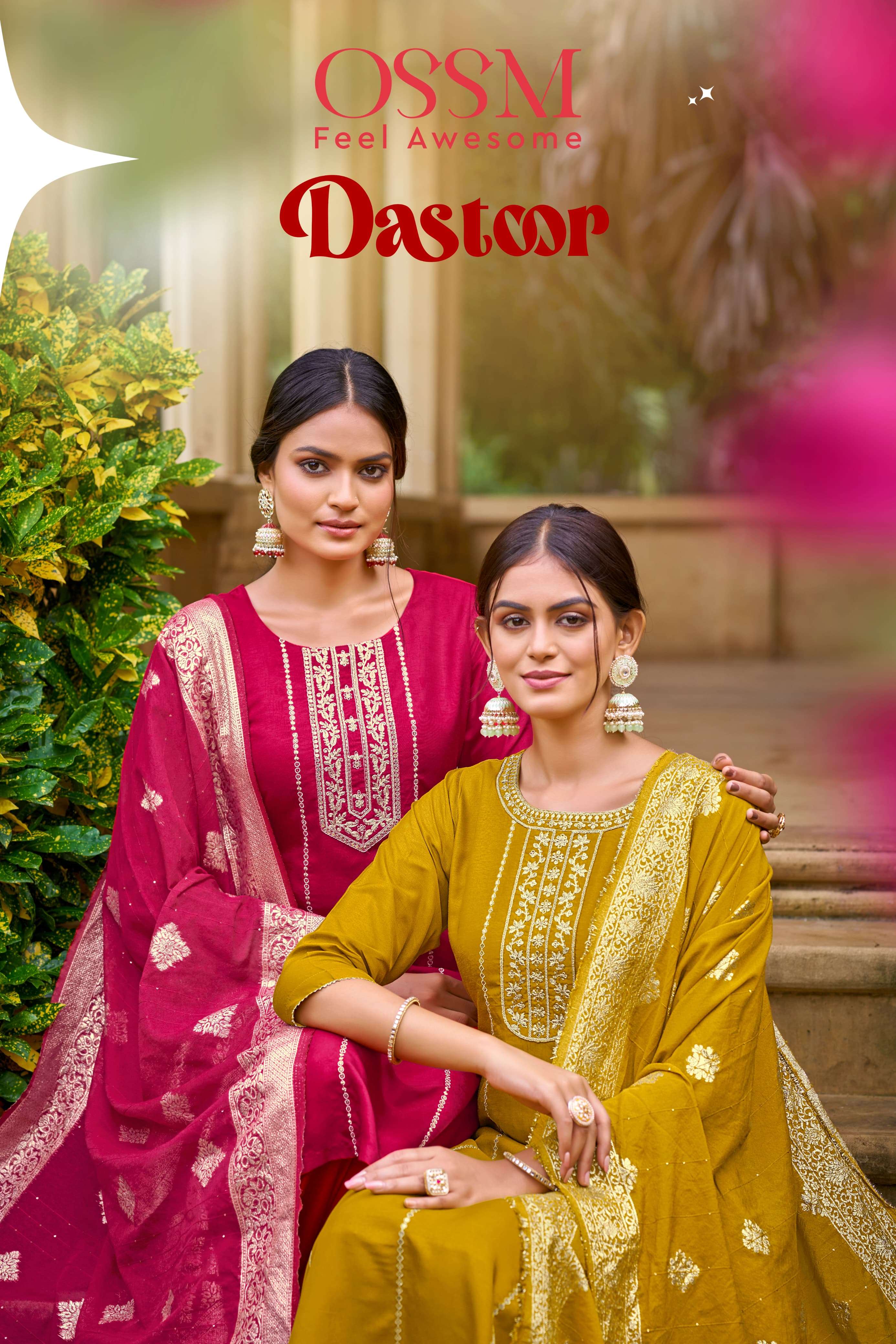 dastoor by ossm 1001-1006 series fancy festive wear kurtis latest collection wholesale price surat gujarat 