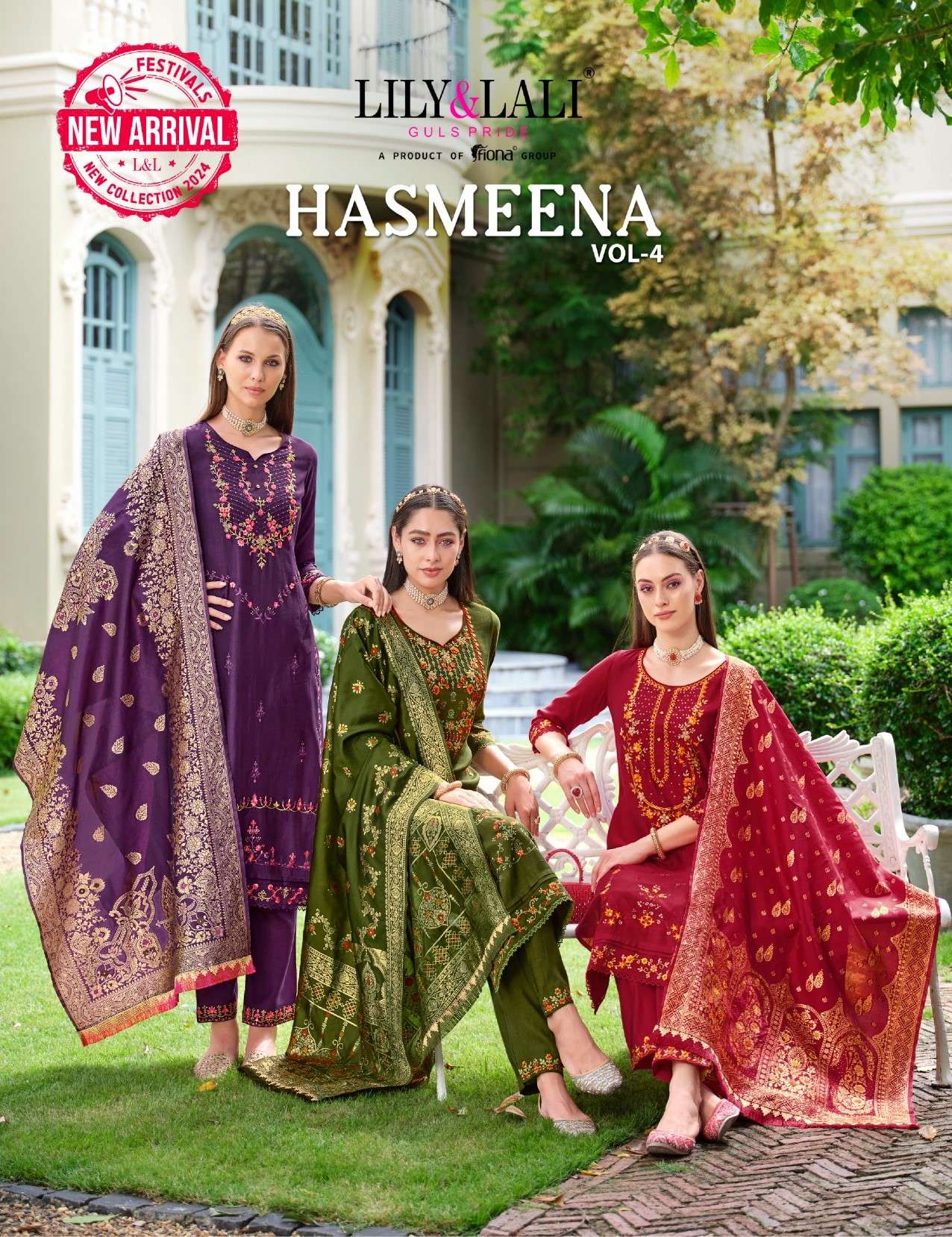 hasmeena vol-4 by lily&lali 22201-22206 series indian festive wear kurtis wholesale collection surat gujarat 