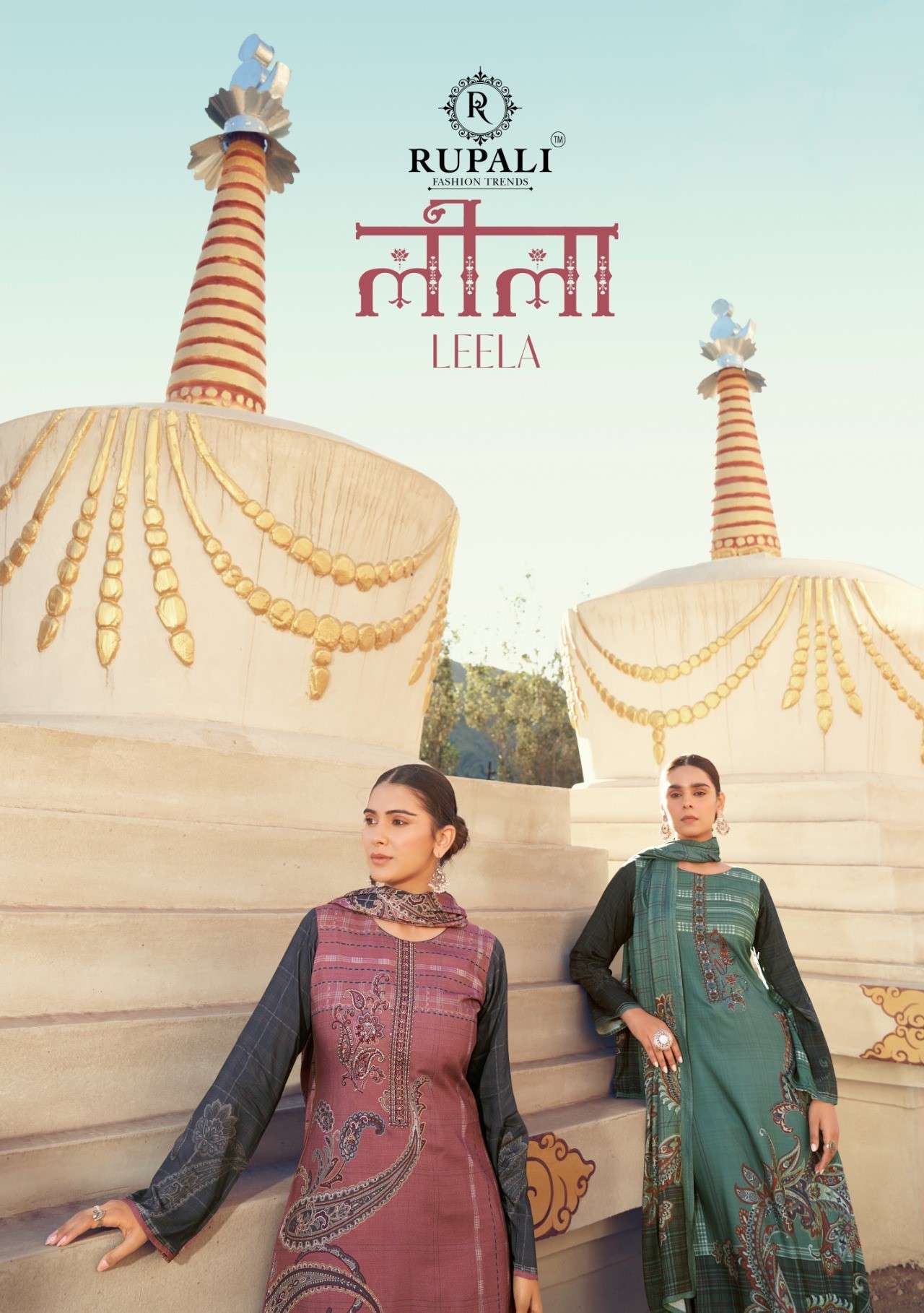 leela by rupali fashion 5101-5106 series viscose pashmina upcoming winter collection surat gujarat 