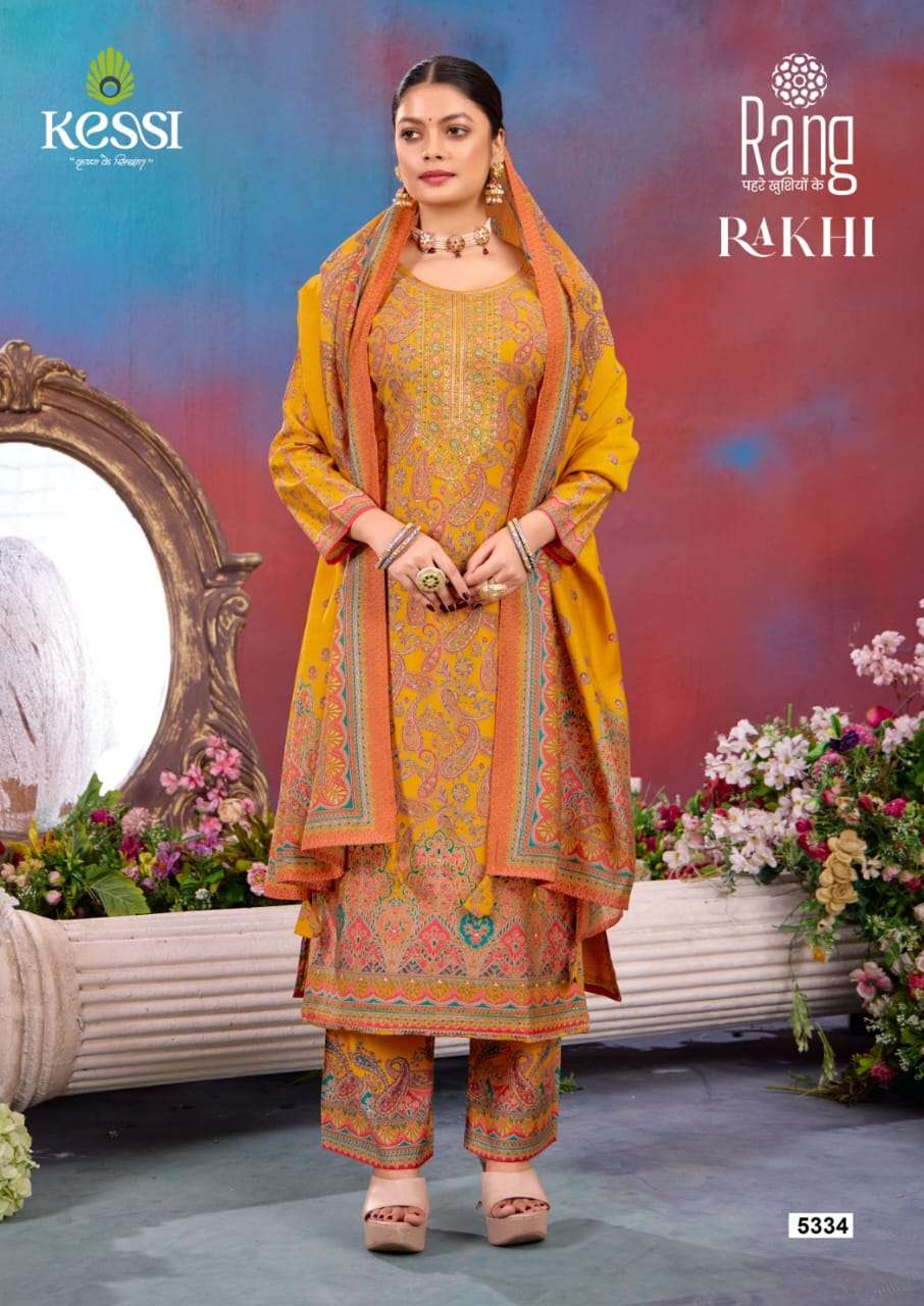 rakhi by rang 5331-5336 series unstich designer salwar kameez catalogue online purchasing surat gujarat 