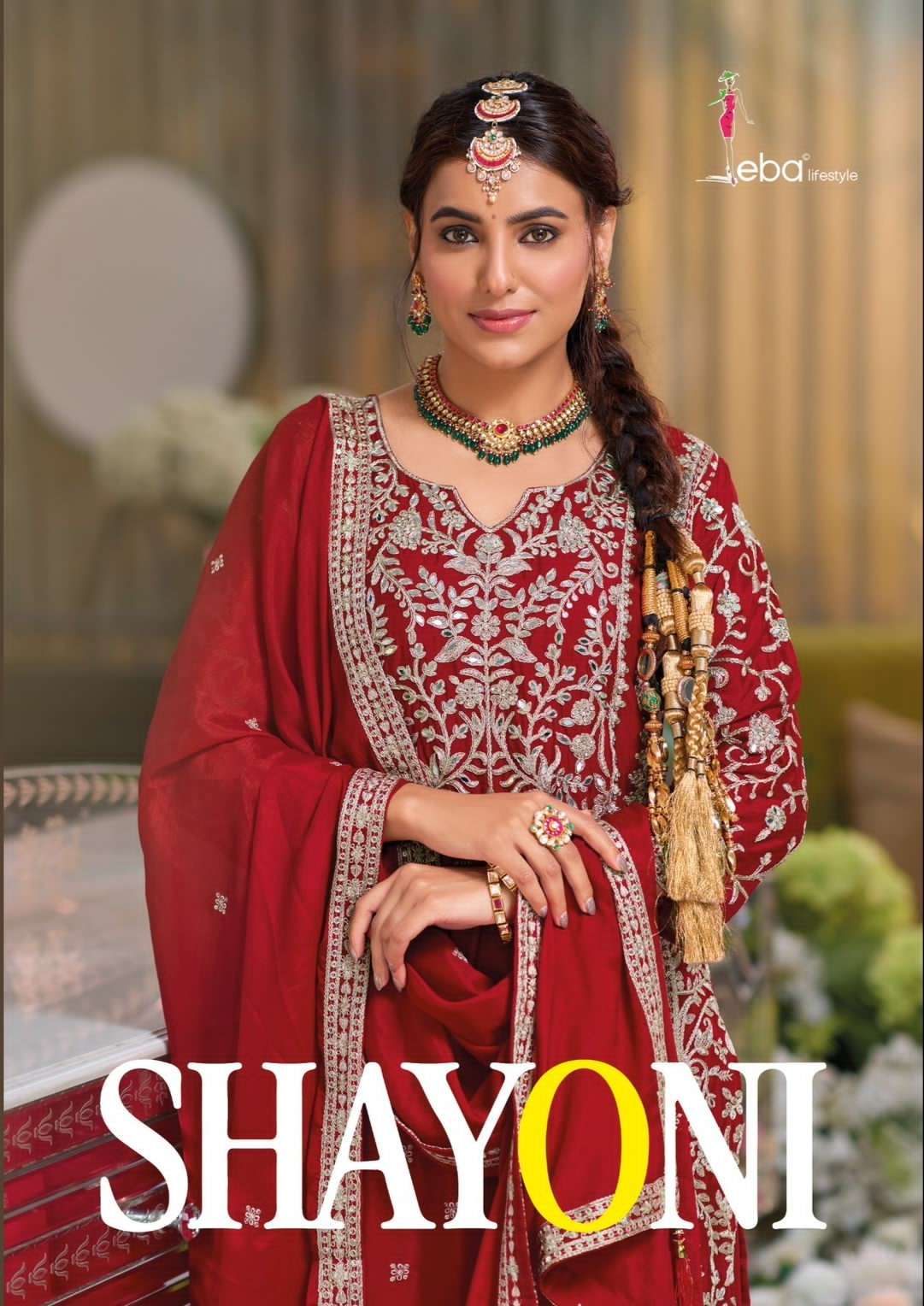 shayoni by shayoni 1708-1710 series stylish look readymade chinnon suits wholesale price surat gujarat 