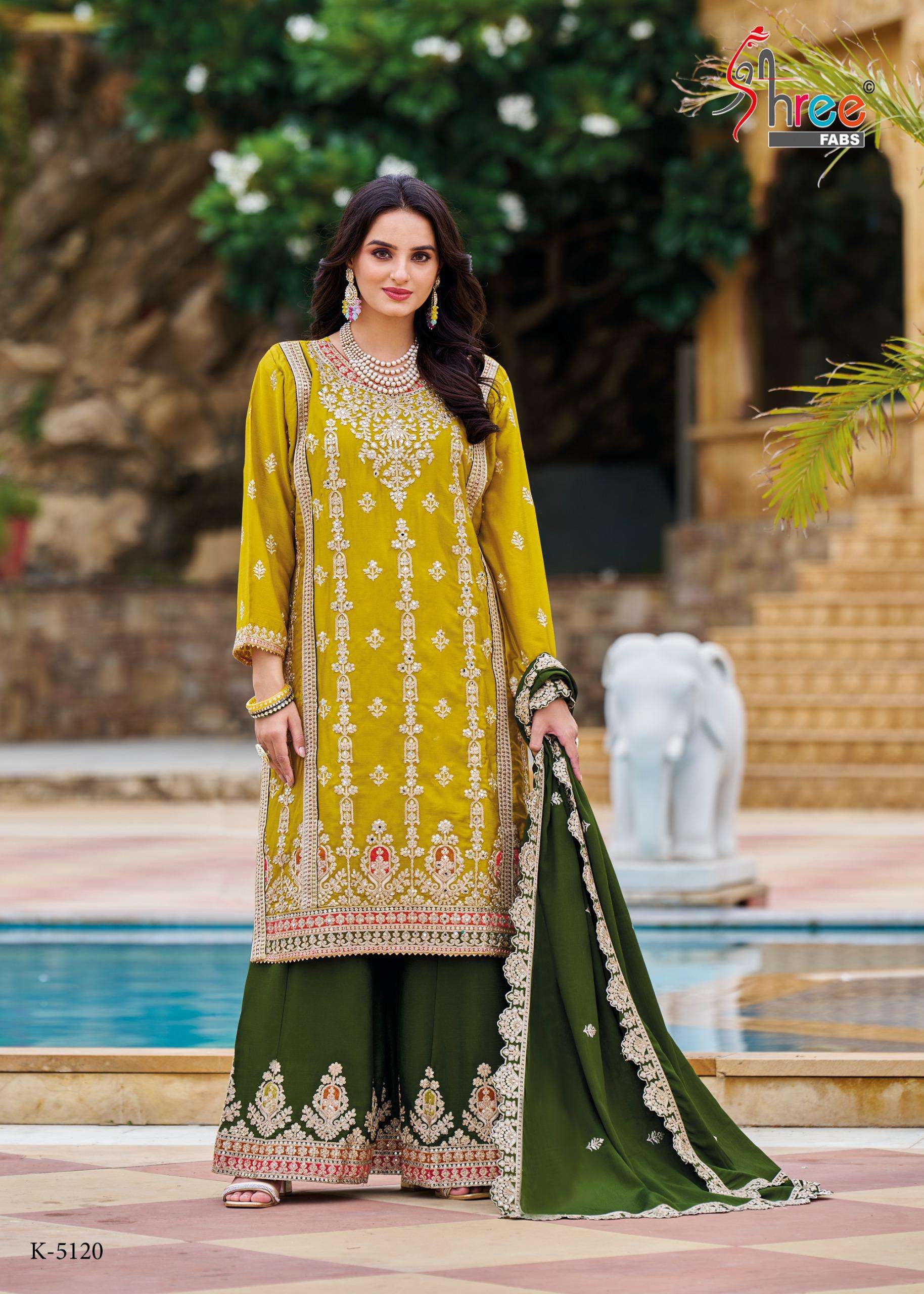 shree fabs 5120 colours stylish designer festive wear salwar kameez catalogue online shopping surat gujarat