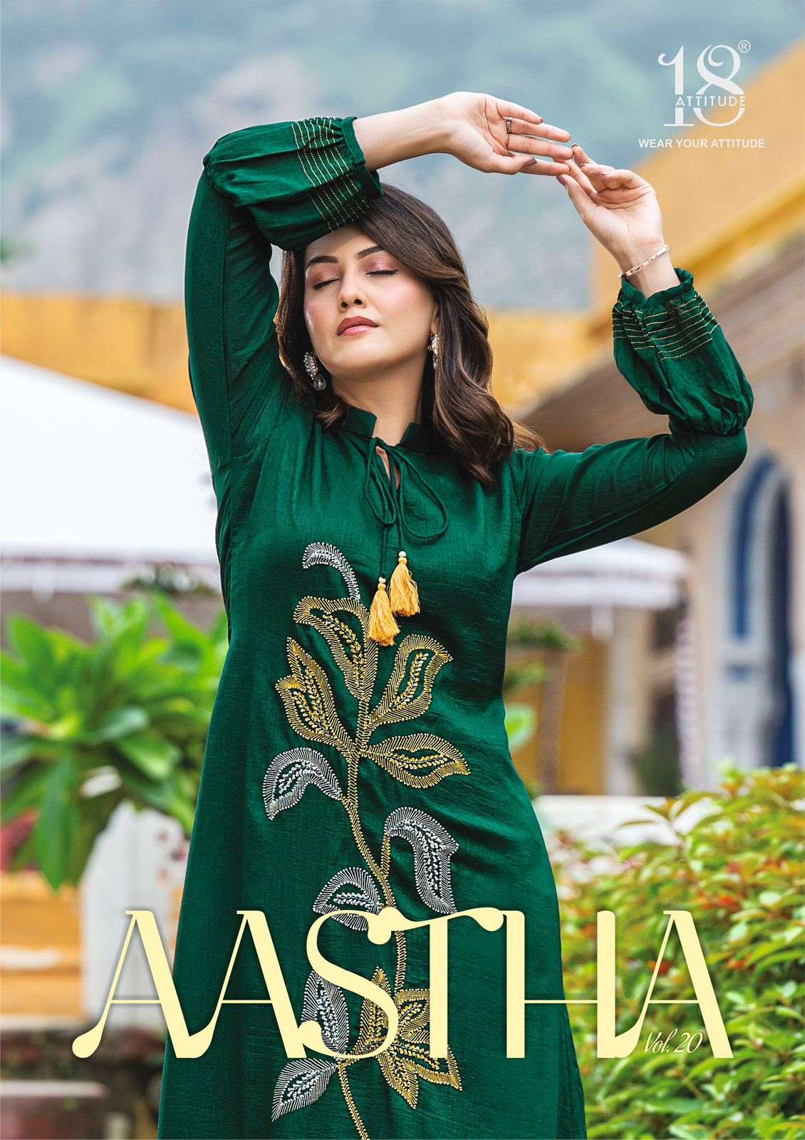 aastha vol-20 by 18 attitude trendy look designer fancy one piece latest catalogue design 2024
