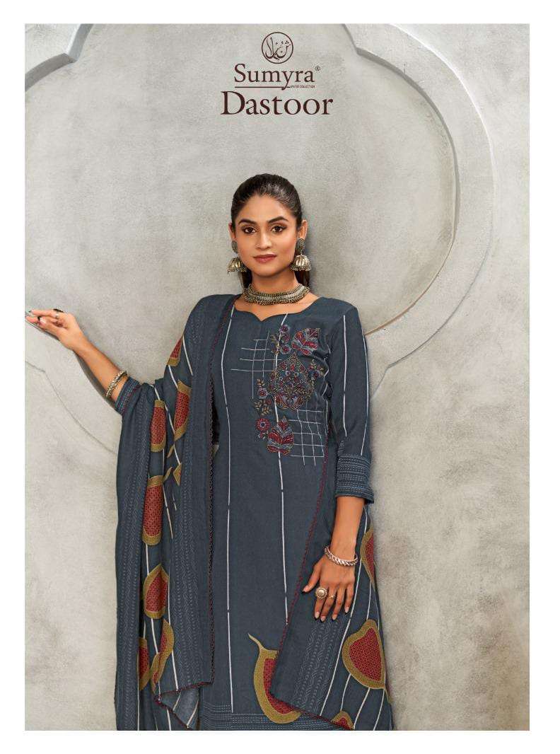 dastoor by radhika fashion 26001-26004 series trendy designer unstich suits material catalogue wholesale surat 