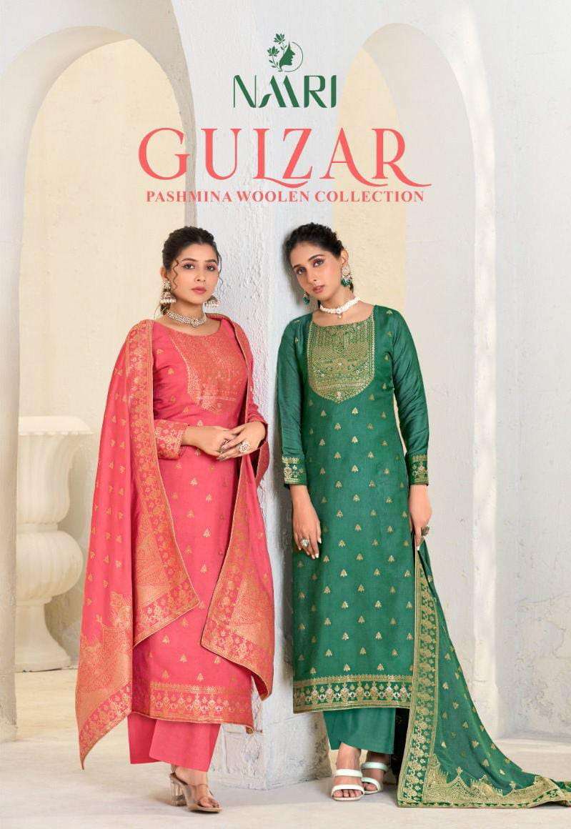 gulzar by naari 118001-118004 series upcoming winter season special pashmina salwar suits catalogue surat