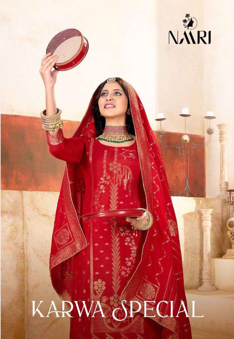 karwa special by naari 113001-113002 design karwa festive special designer suits catalogue wholesale price surat 
