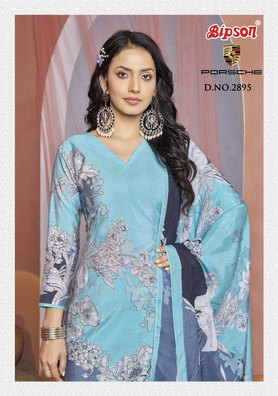 porsche 2895 series by bipson prints unstich designer pure viscose pashmina dress material catalogue surat 