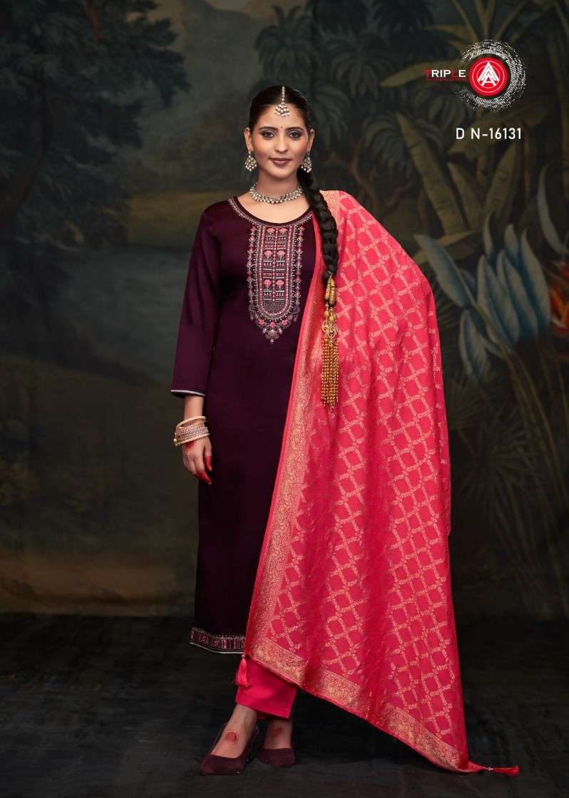 candy vol-2 by triple aaa 16131-16136 series exclusive designer unstich suits catalogue buy online wholesale surat