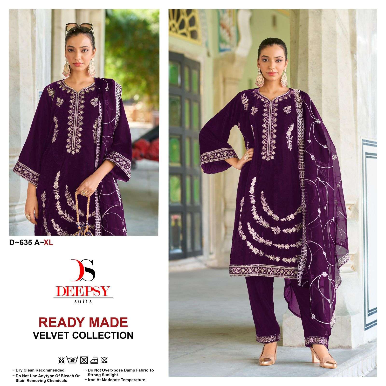 deepsy suits 635 colours party wear pakistani velvet salwar kameez wholesale price supplier surat