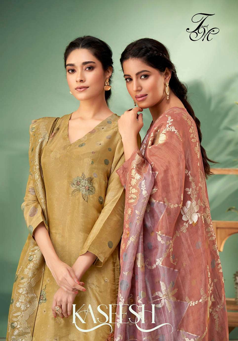 KASEESH BY SAHIBA SIMMER TISSUE PARTY WEAR DESIGNER SALWAR KAMEEZ WHOLESALE PRICE SURAT