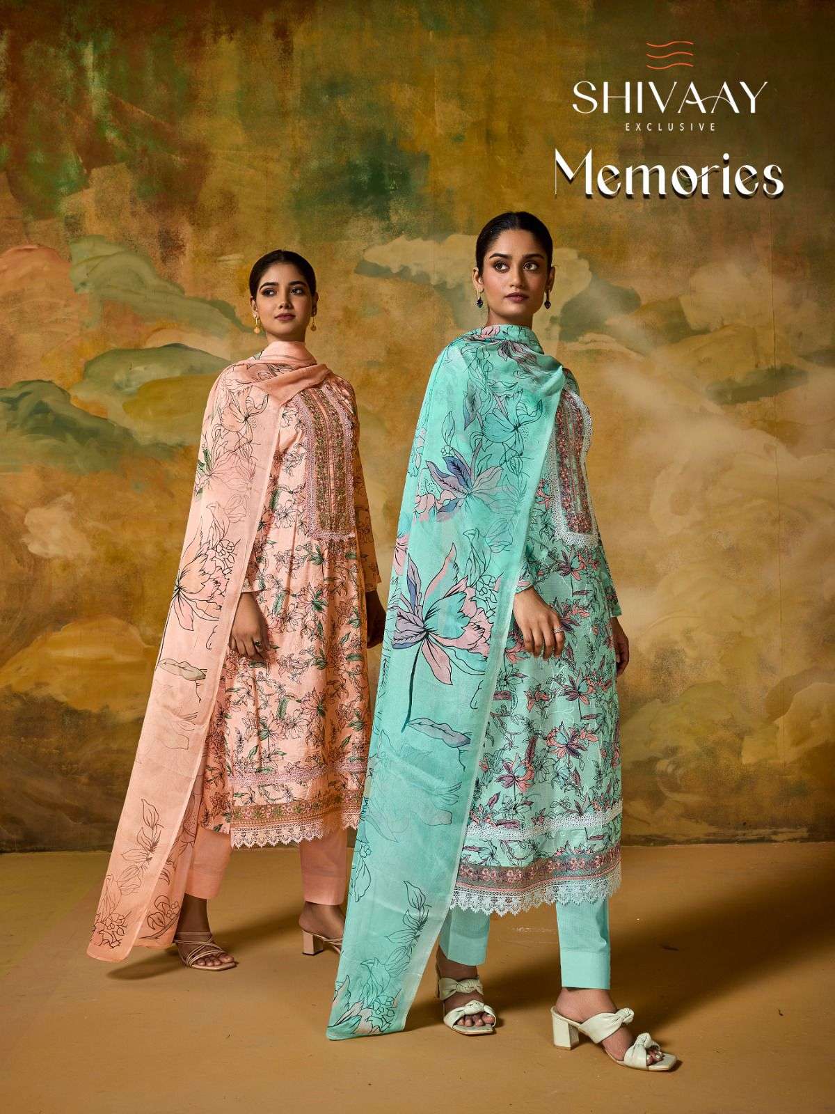 memories by shivaay 15641-15646 series unstich viscose muslin suits wholesale best rate dealer surat 