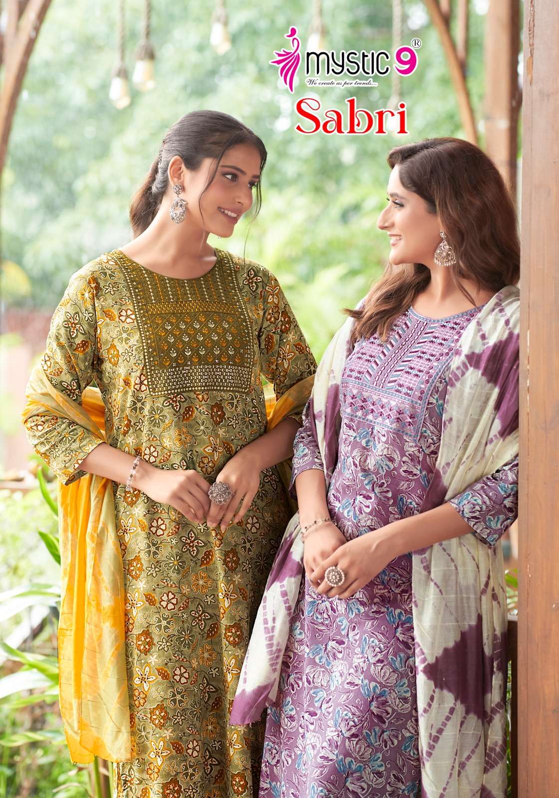 mystic 9 sabri vol 3 3001-3008 series exclusive premium reyon embroidred ready made salwar kameez wholesale dealer 