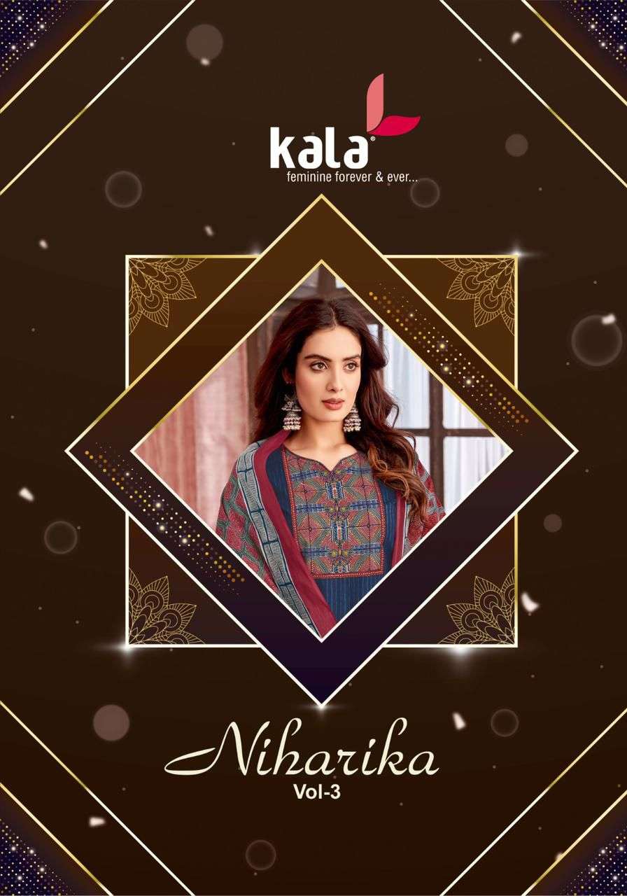 niharika vol-3 by tarika creation 6801-6808 series pure premium cotton salwar kameez catalogue online wholesale price surat