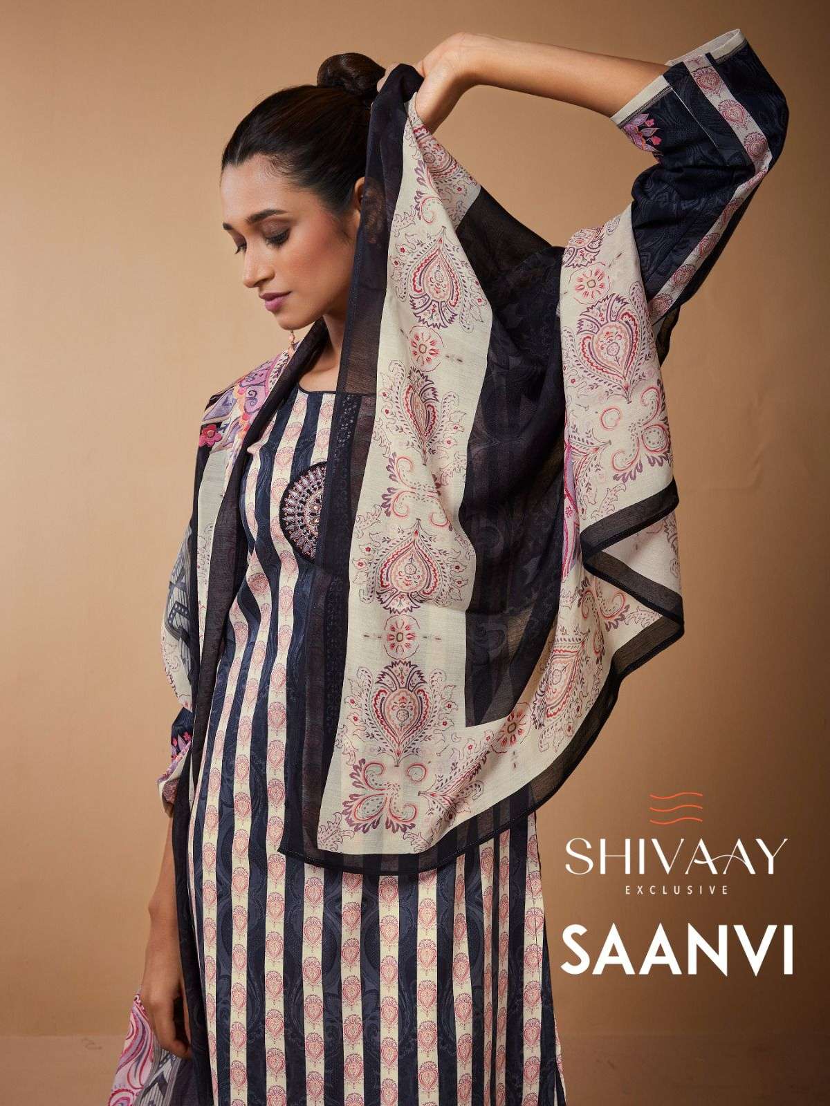 saanvi by shivaay 15597-15600 series latest designer unstich salwar kameez online wholesale surat