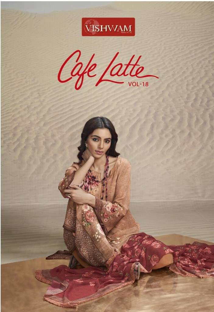 vishwam cafe latte vol 18 1175-1185 series digital printed butter crape salwar kameez catalogue best price pratham exports 