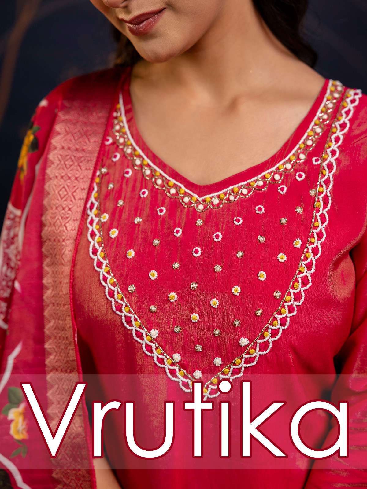 vrutika by vredevogel fancy look designer indian kurtis full set wholesale price surat 