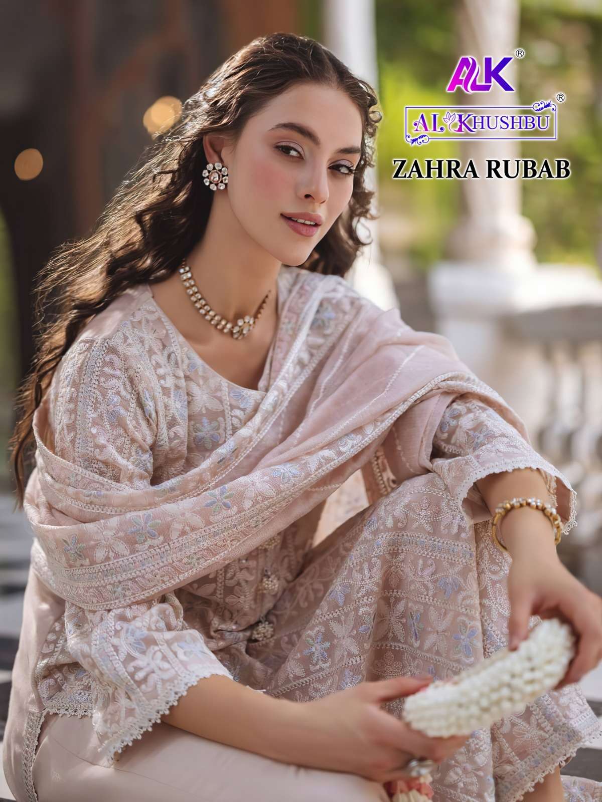 zahra rubab by al khushbu 6030-6032 series exclusive look designer salwar suits party wear collection surat 