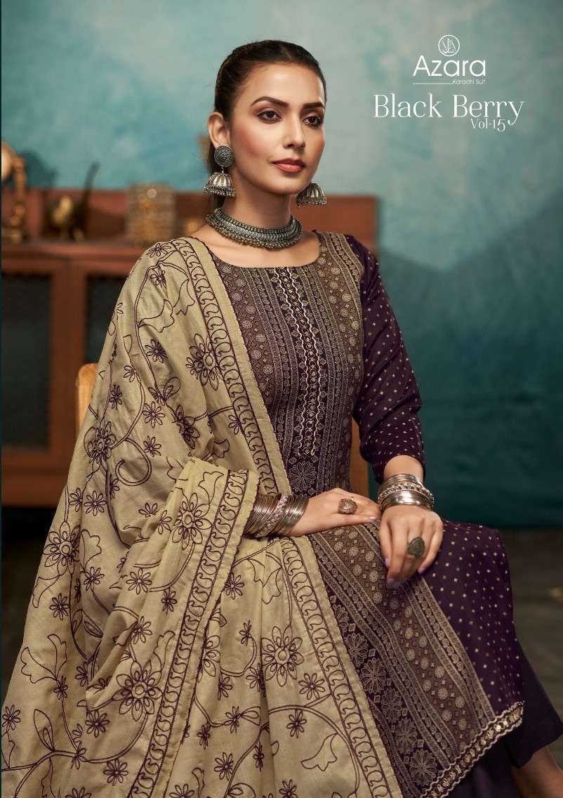 black berry vol-15 by radhika fashion blossom cotton designer salwar suits material catalogue online surat 