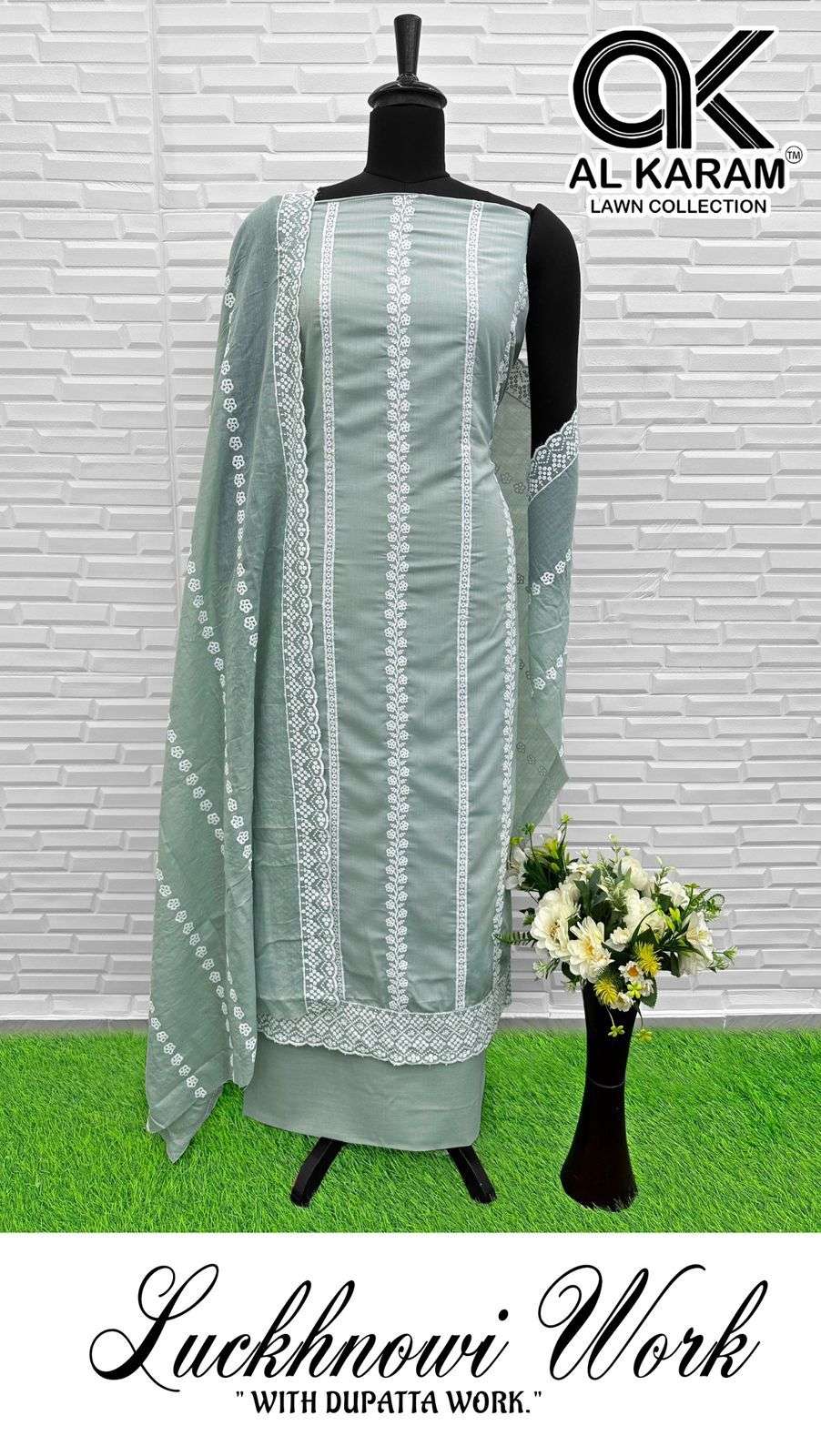 lucknowi by al karam 1001-1004 series pure cotton salwar suit wholesale price surat india