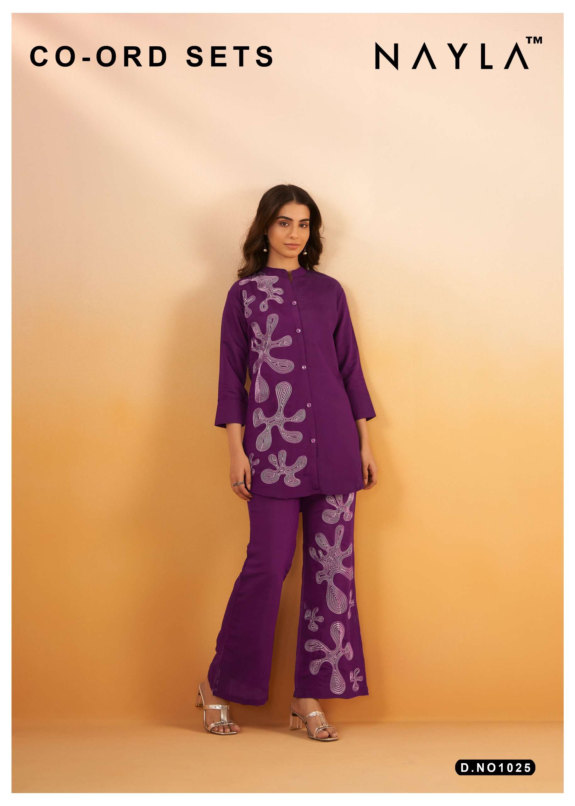 nayla 1025 ready to wear cord set wholesale rate surat 