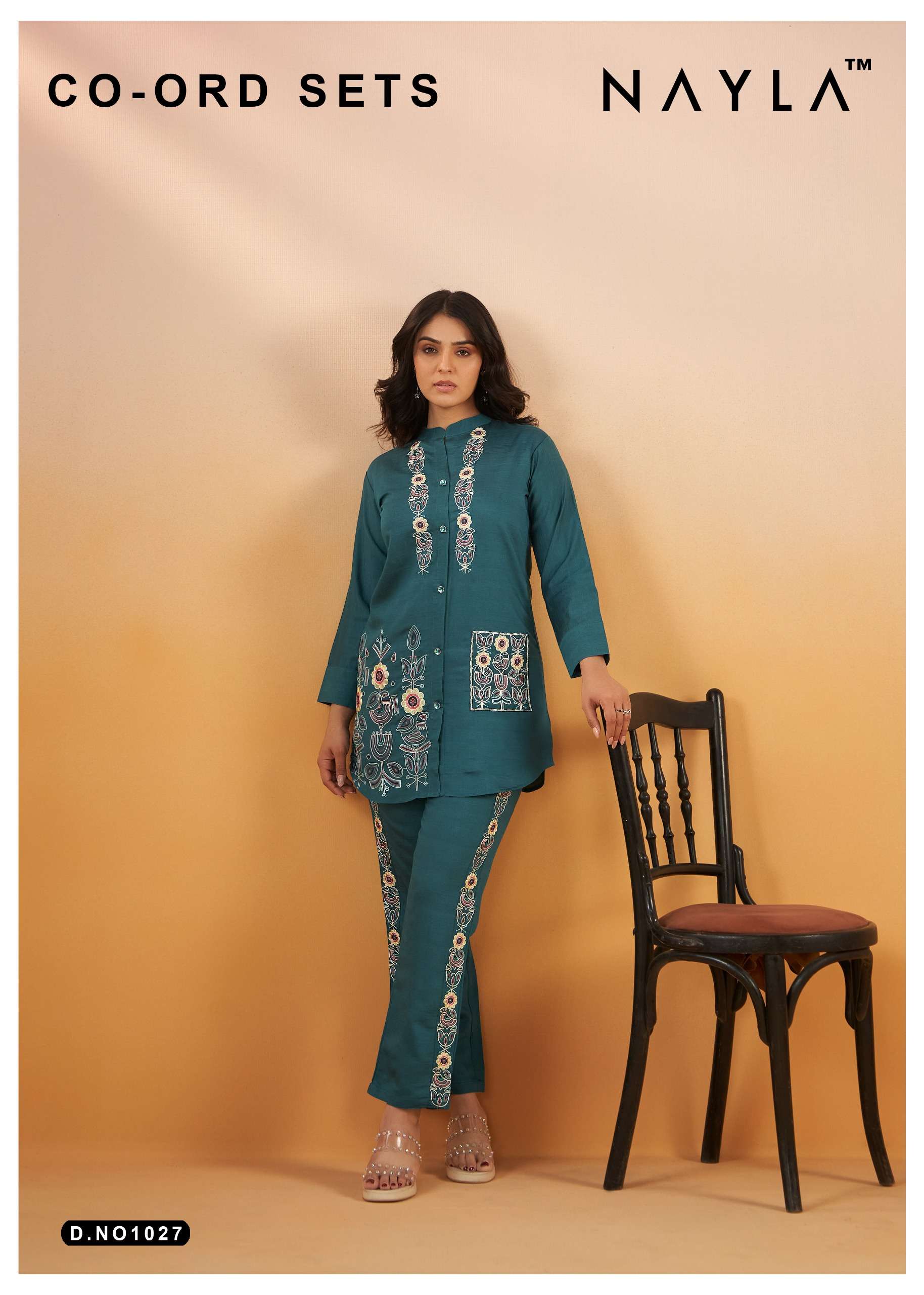 nayla 1027 stylish look designer cord set wholesale price surat 