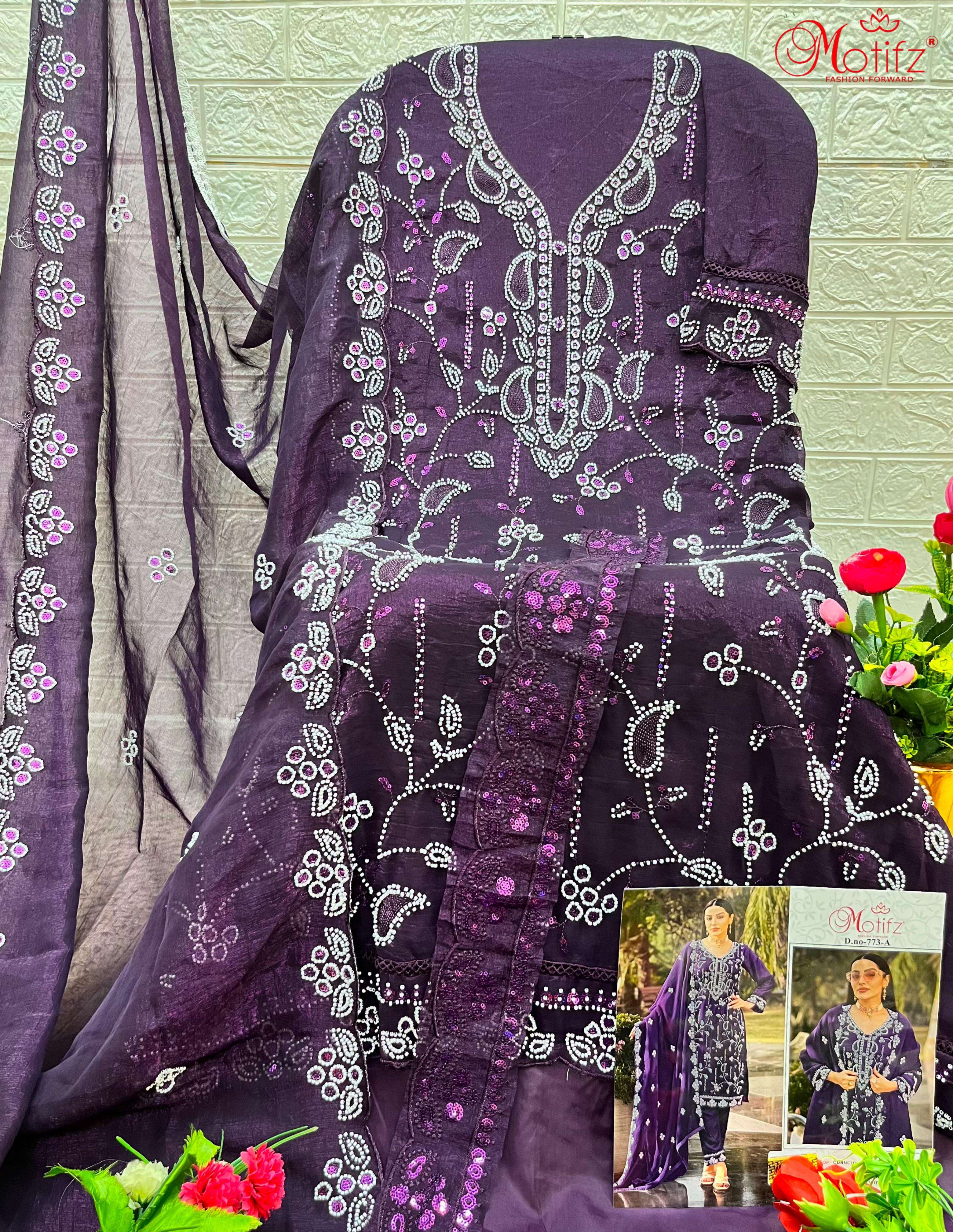 motifz 773 colours exclusive designer pakistani salwar kameez catalogue wholesale market surat gujarat 