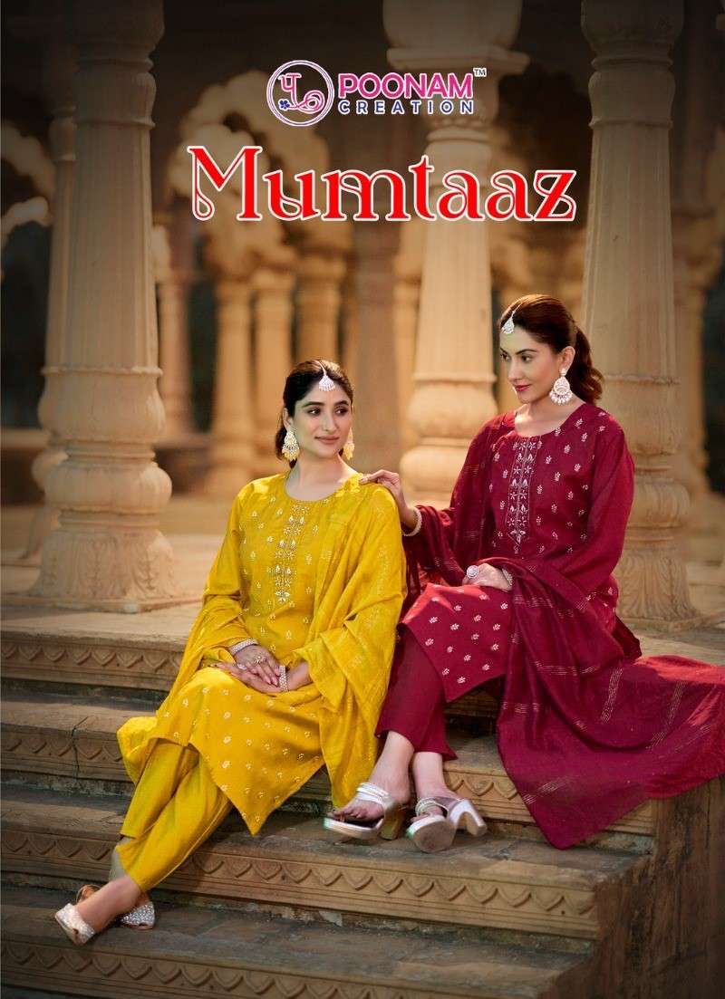 poonam designer mumtaaz 1001-1006 series festival wear special designer kurtis catalogue wholesale collection surat gujarat 