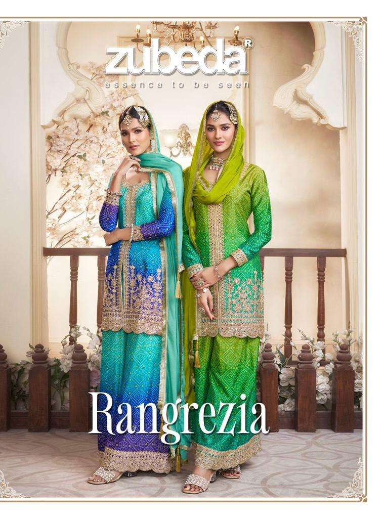 rangrezia by zubeda 710-713 series exclusive designer party wear readymade wholesale collection surat 