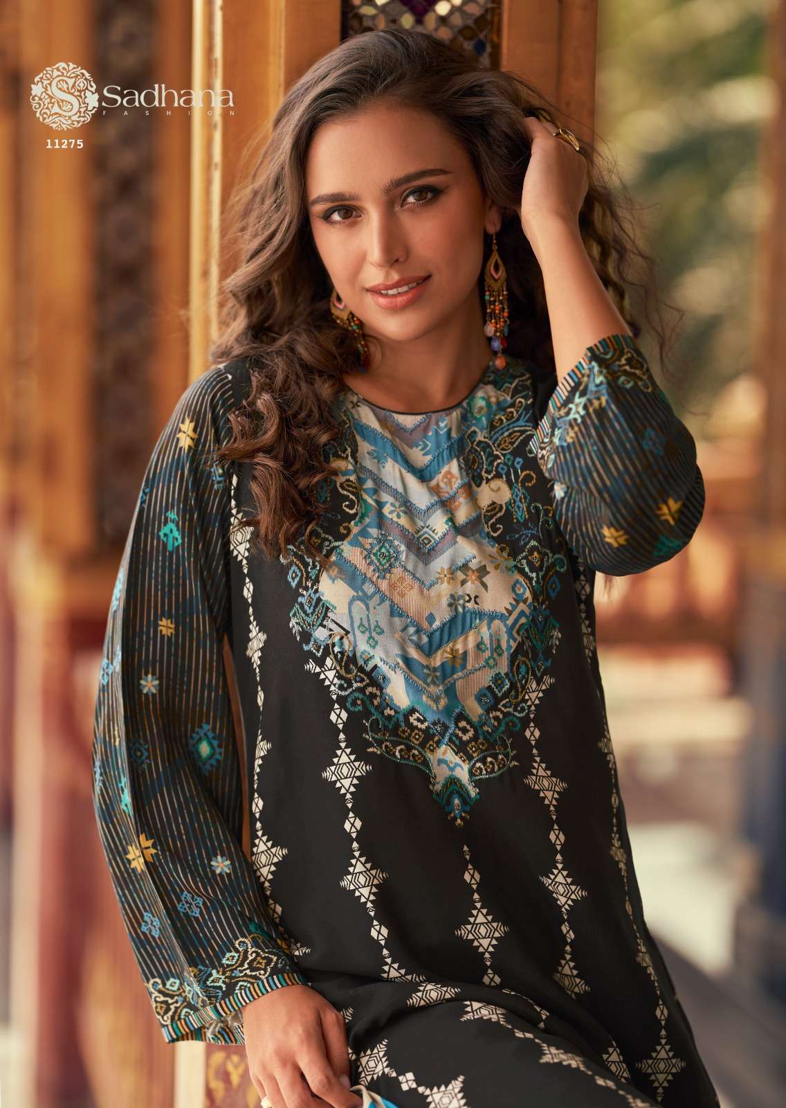 sadhana fashion himani exclusive party wear muslin silk digital khatli work suits online best price surat 