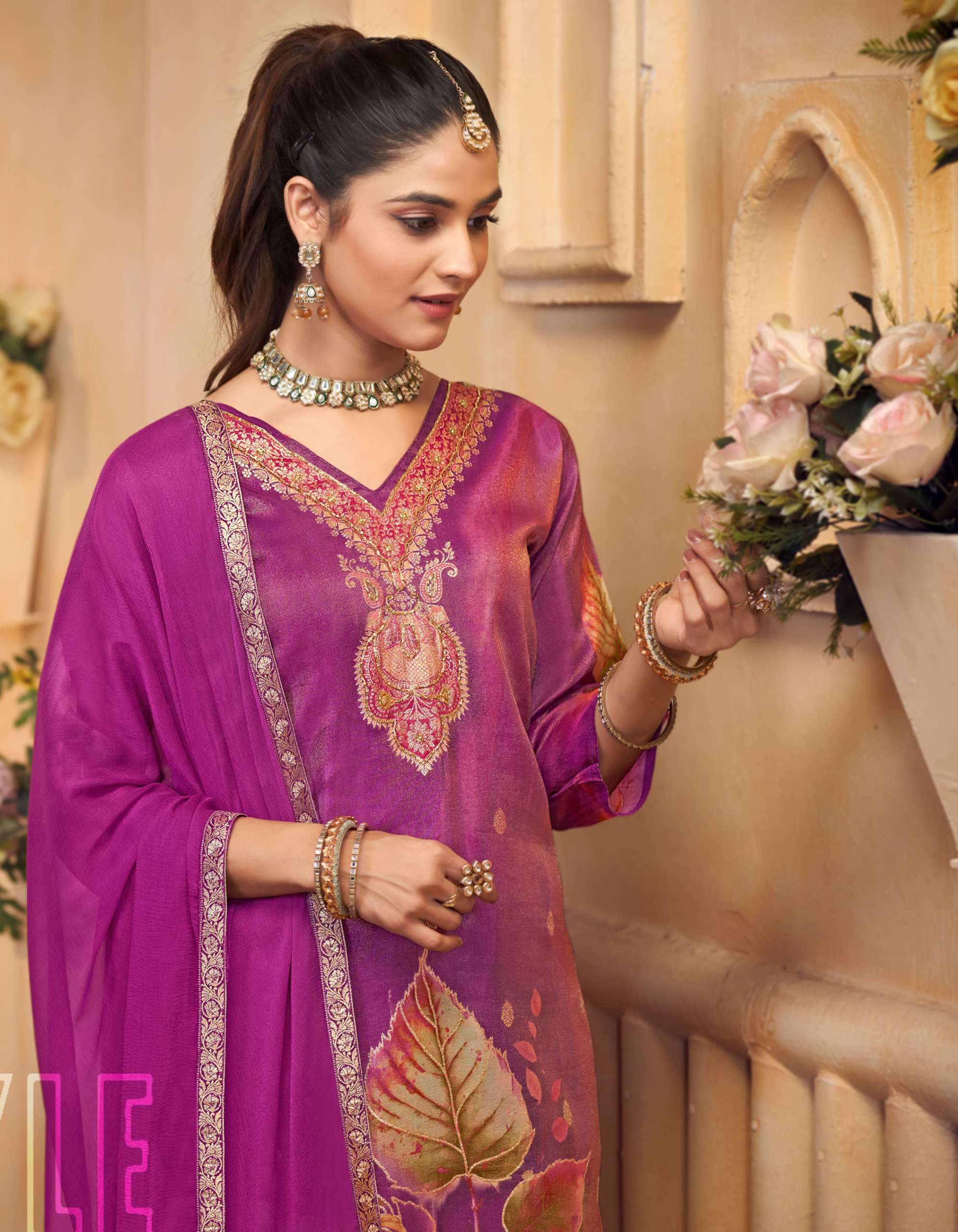 aanchal vol 1 by radhika lifestyle 1001-1006 series pure tissue shimmer party wear readymade salwar kameez surat