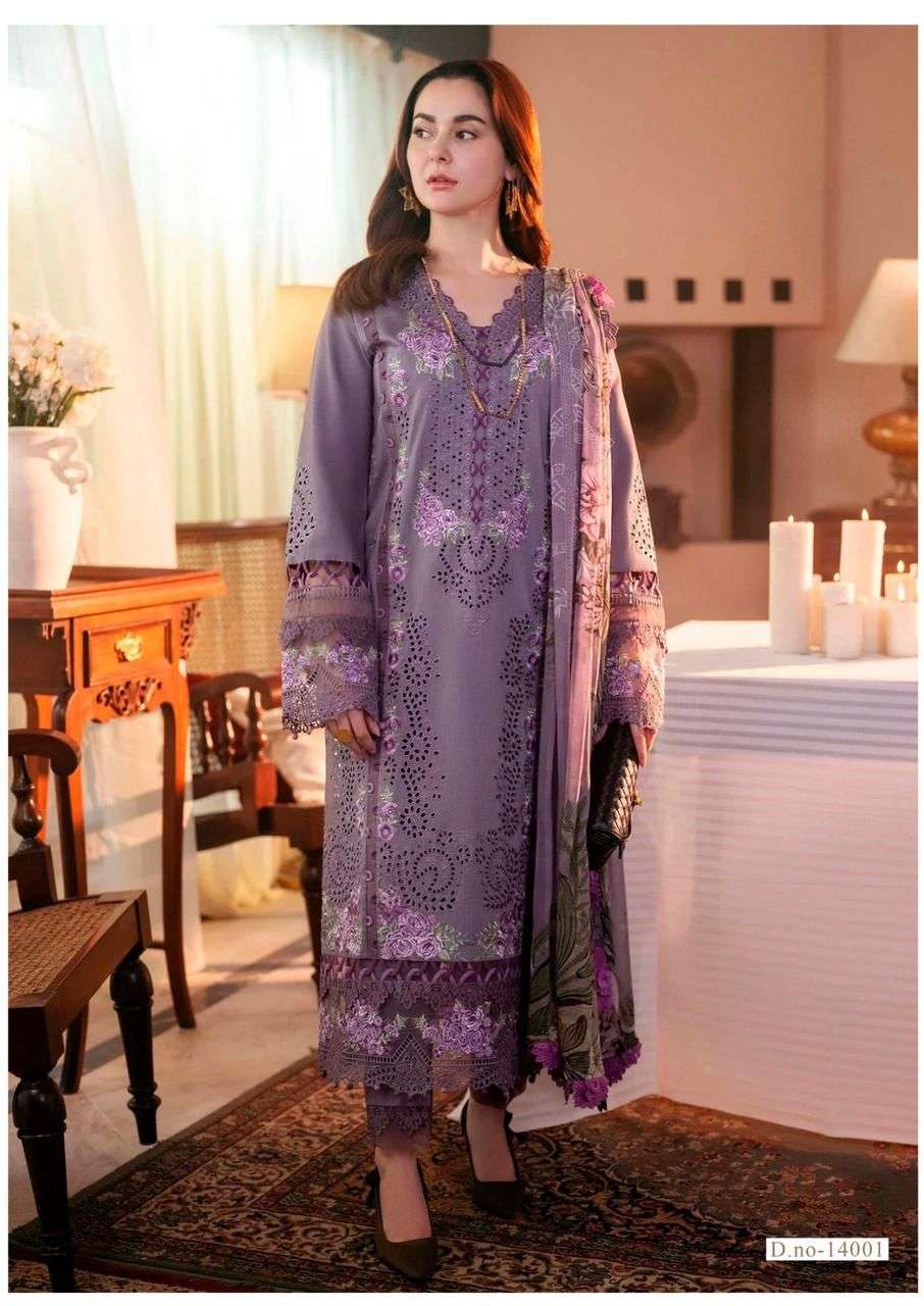 jade crimson vol by saanvi trendz 14001-14006 series pure lawn cotton pakistani salwar kameez surat 