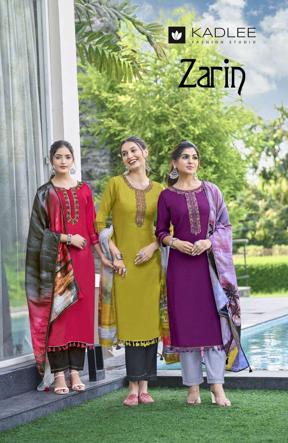 kadlee zarin 1001-1006 series designer viscose weaving casual ready to wear salwar suits online best catalogue dealer 