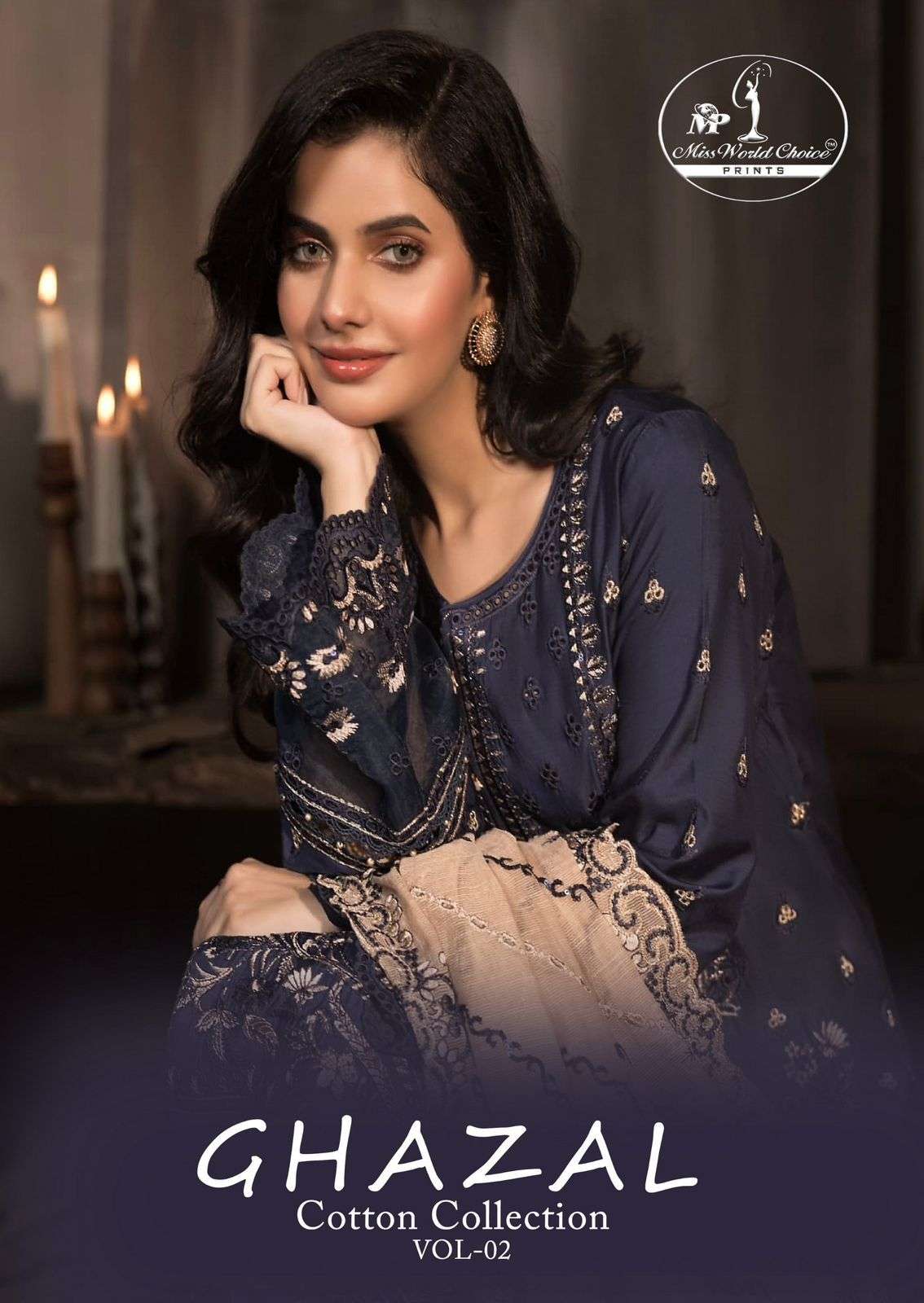 miss world choice ghazal cotton collection vol 2 2001-2006 series designer karachi cotton printed salwar kameez online lowest price surat