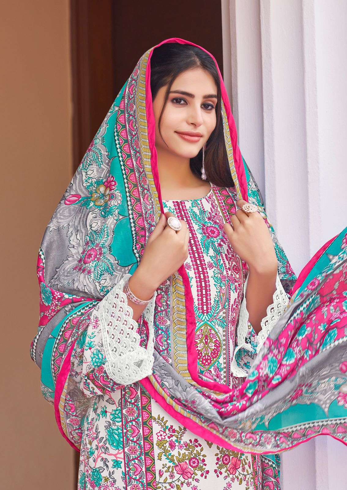 nafisa cotton mahera karachi suits vol-8 8001-8006 series pure cotton designer salwar kameez online surat