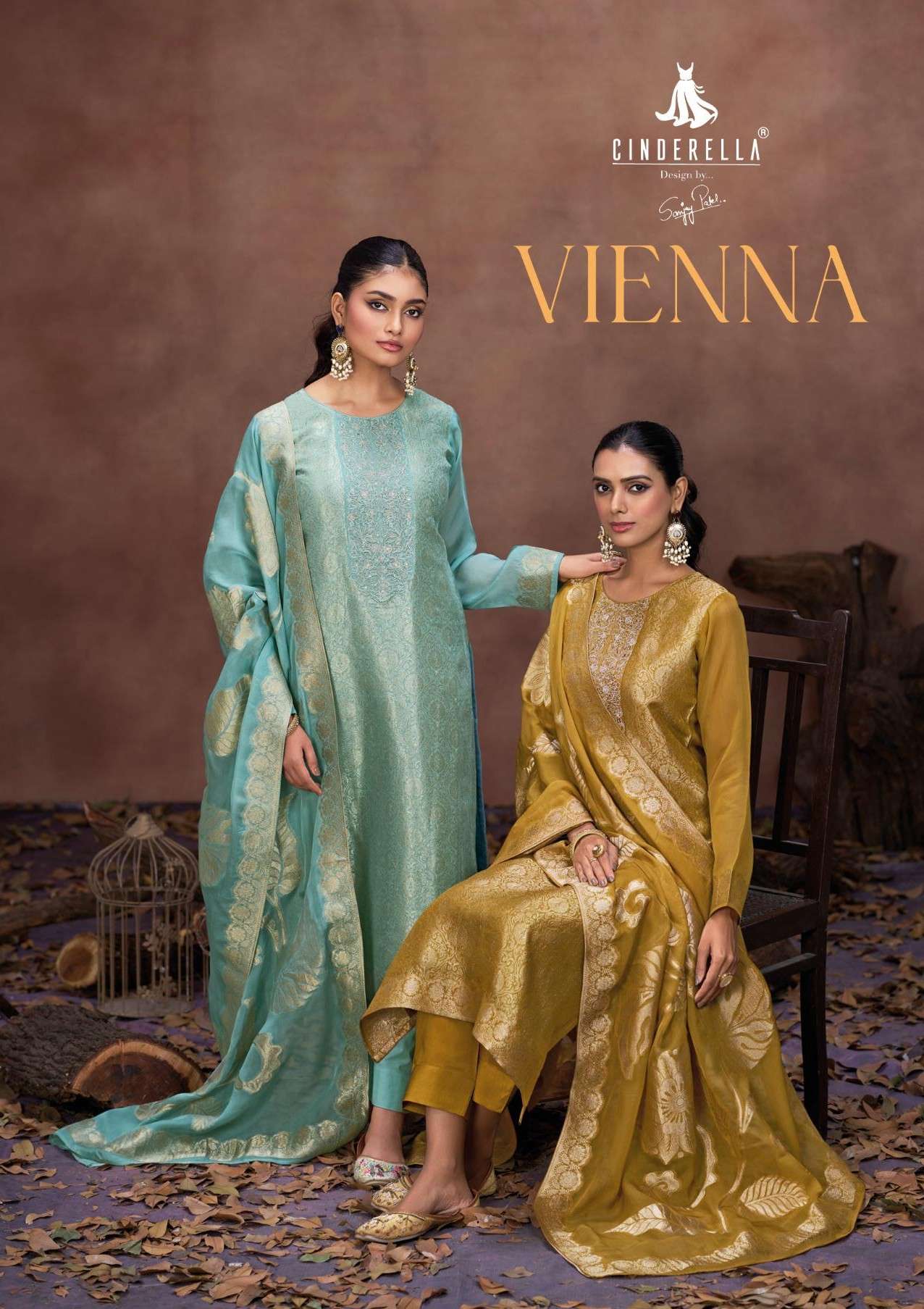 vienna by cindrella 1881-1884 series pure organza best designer salwar kameez best online price surat 
