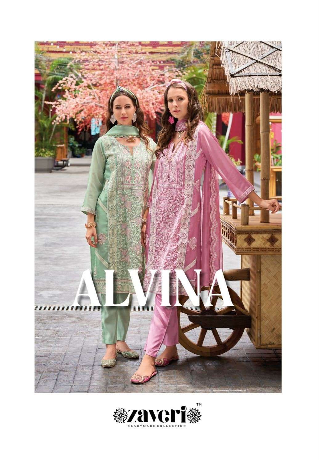 zaveri alvina 1362-1363 colours exclusive designer readymade party wear collection surat gujarat 
