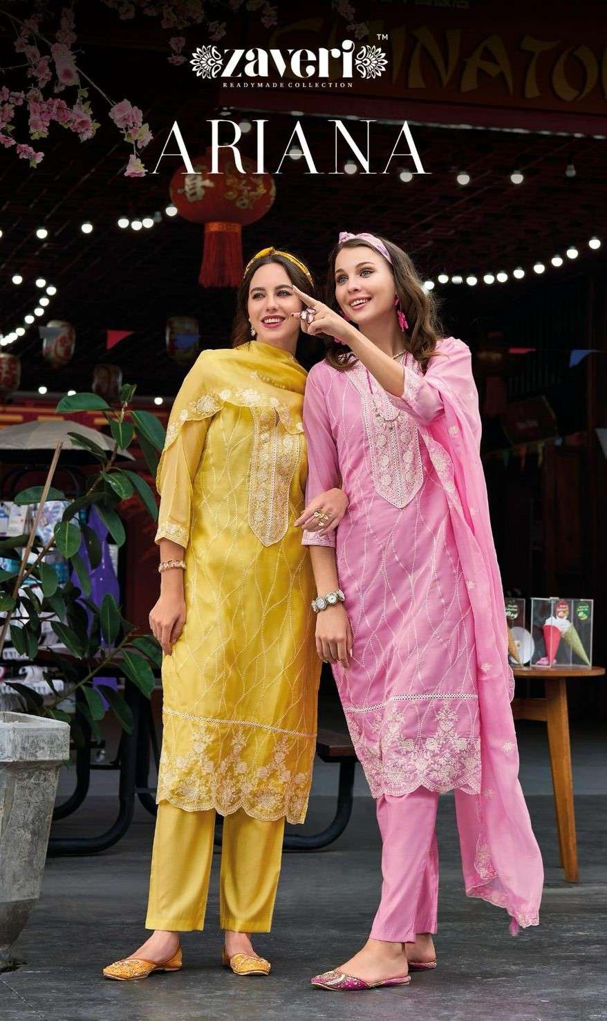 zaveri ariana soft organza designer ready to wear salwar kameez online whoesaler surat