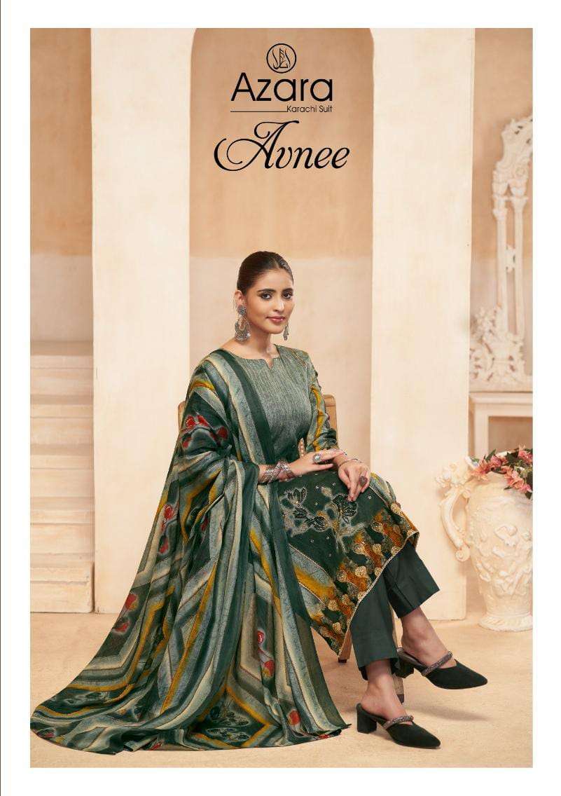 avnee by azara 387001-380004 series summer special lawn cotton jari work printed salwar kameez best online price surat