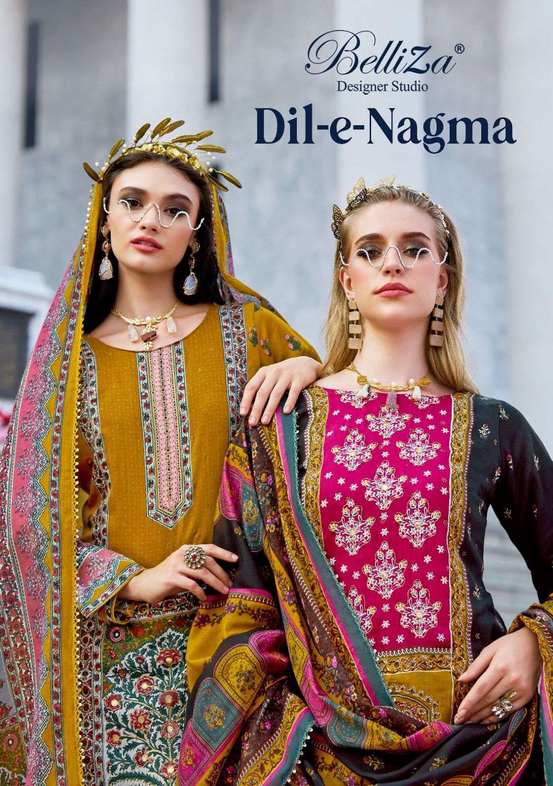 dil-e-nagma by belliza designer studio pure jam cotton salwar kameez wholesale price supplier surat