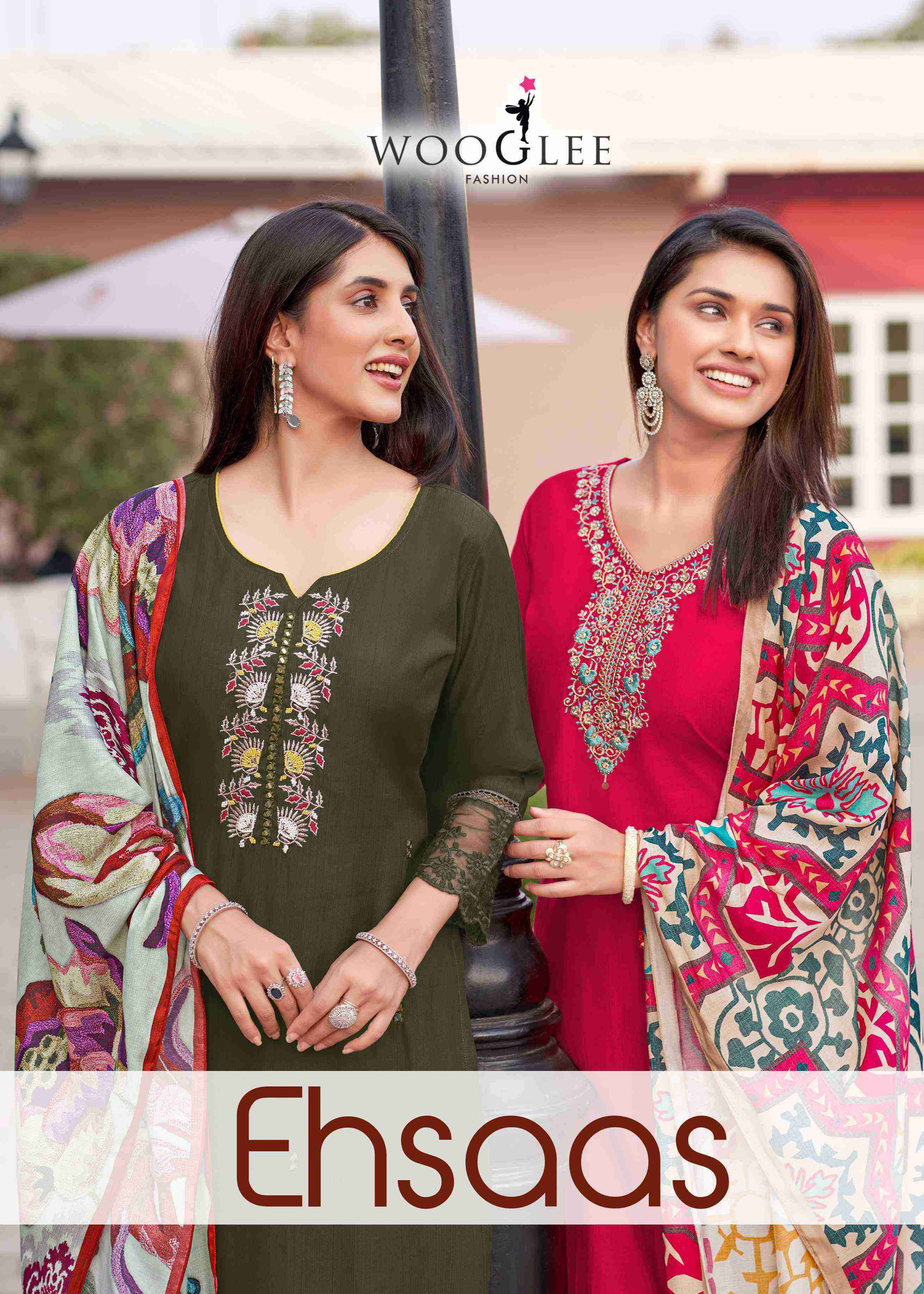 ehsaas by wooglee 2001-2006 series viscose with handwork exclusive designer readymade salwar kameez best online price surat
