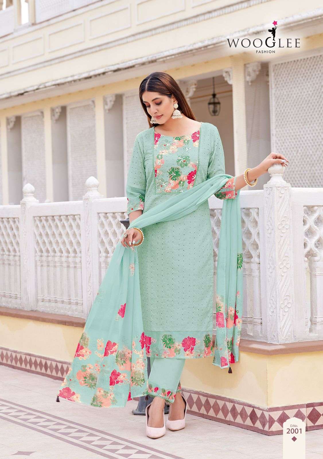  kashmira by wooglee 2001-2006 series cotton handwork with thread work new fancy readymade salwar kameez best online price surat