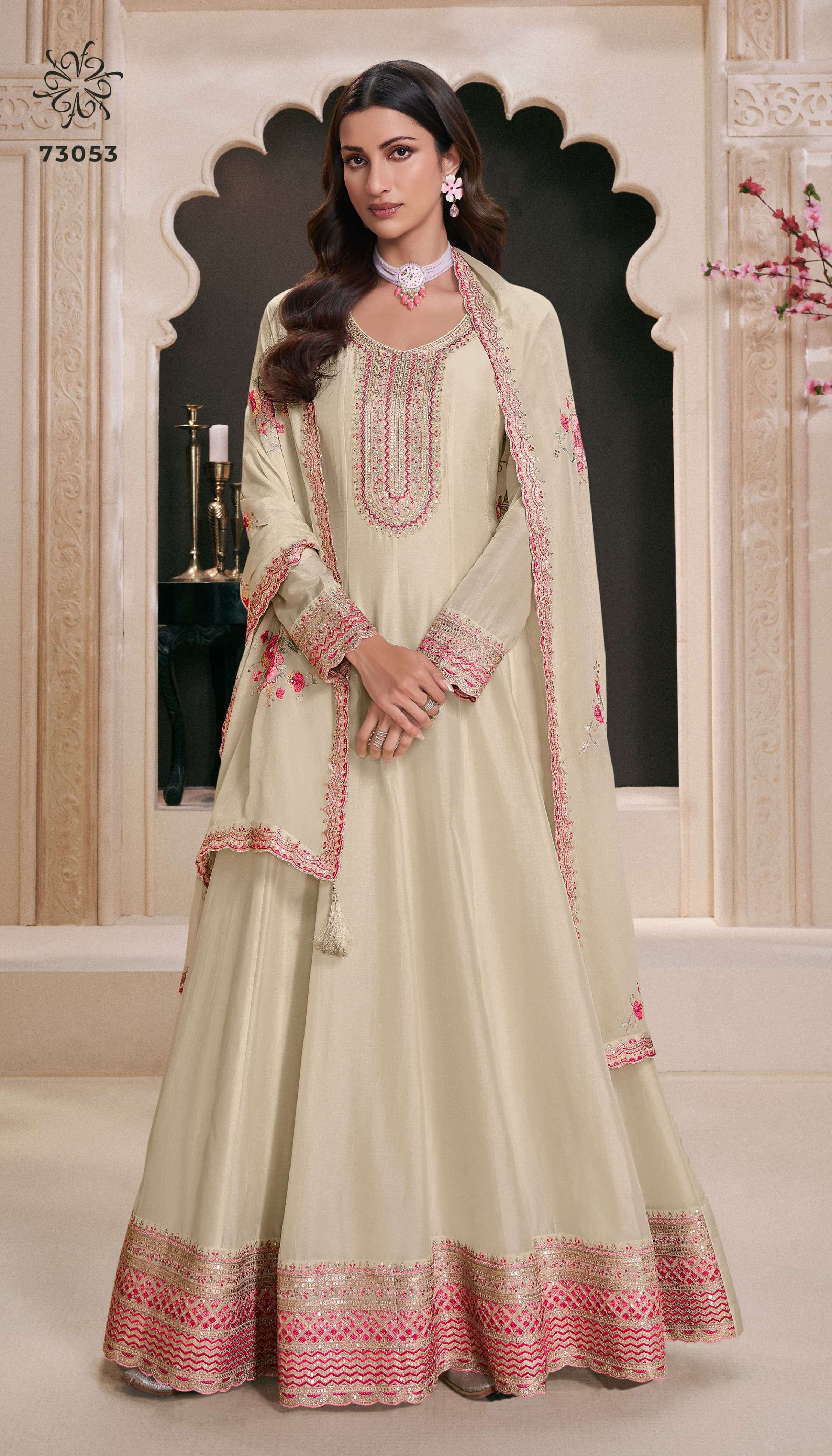kuleesh naaz by vinay fashion moonga silk with fancy embroidery work wedding wear collection surat