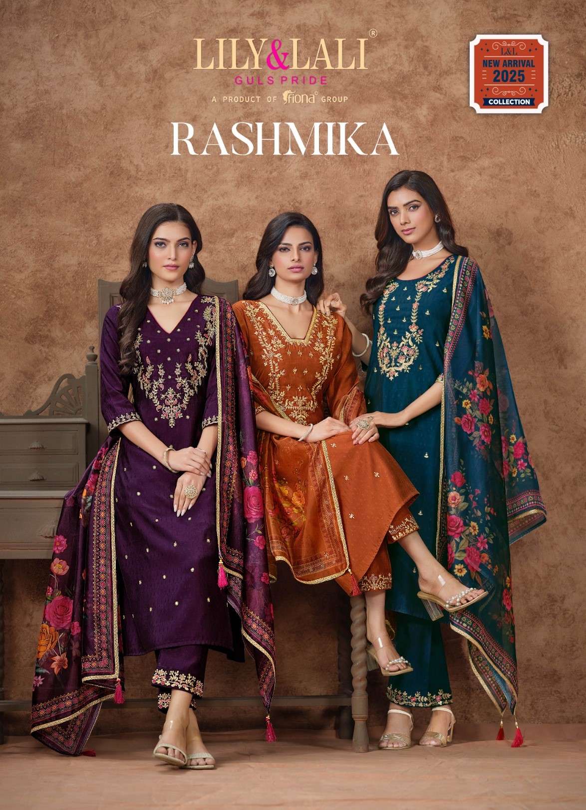 lily & lali rashmika 25601-25606 series viscsoe silk embroidered party wear stich salwar kameez wholesale dealer surat