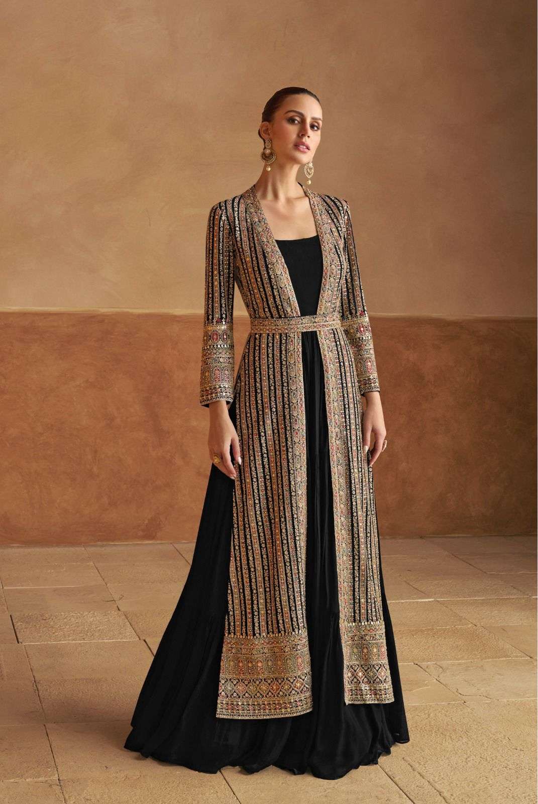 nabiya by gulkayra designer colors series real georgette  handwork with embroidery readymade gown best online price surat