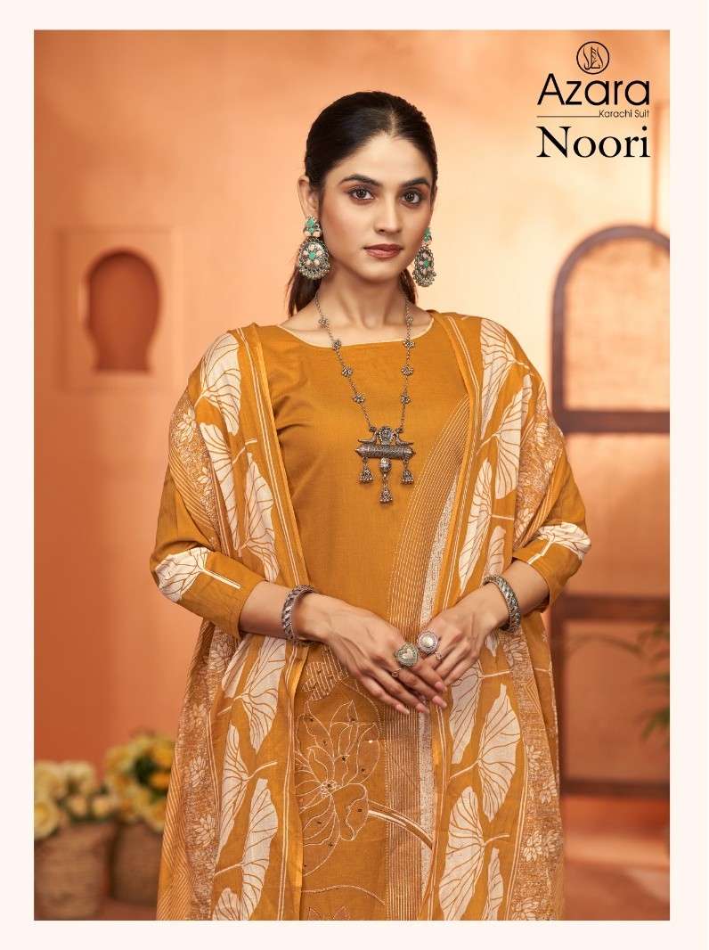 noori by azara 46001-46004 series pure lawn cotton printed designer salwar kameez best online price surat