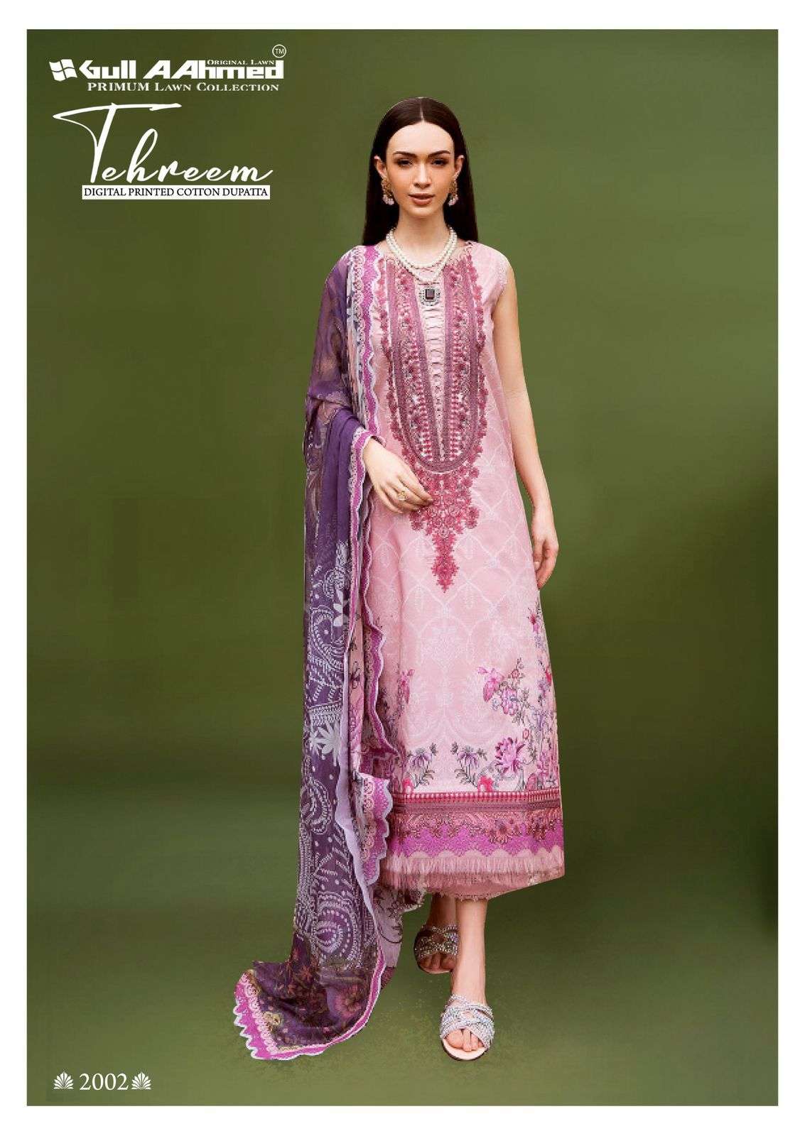 tehreem vol 2 by gull ahmed pure lawn cotton fancy unstich salwar kameez wholesale price surat