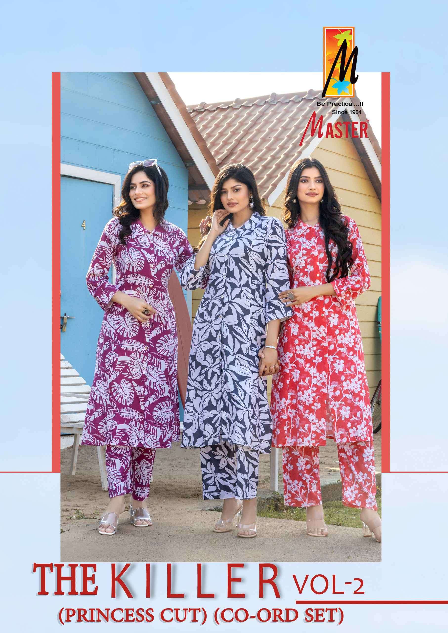 the killer vol 2 by master 201-208 series rayon summer special designer readymade kurtis best online price surat