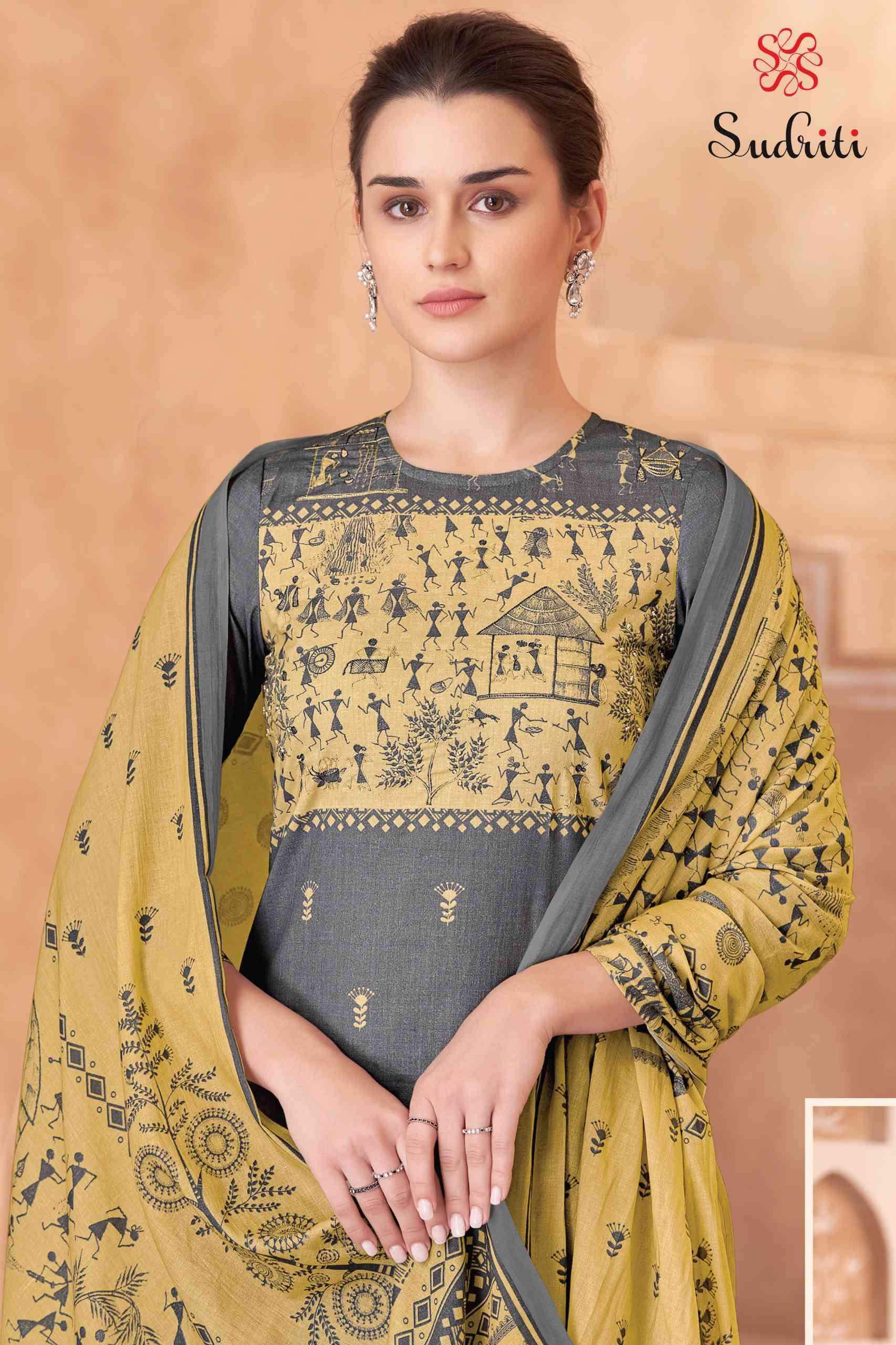 trible thread by sudriti pure cotton lawn party wear designer salwar kameez best online rant surat